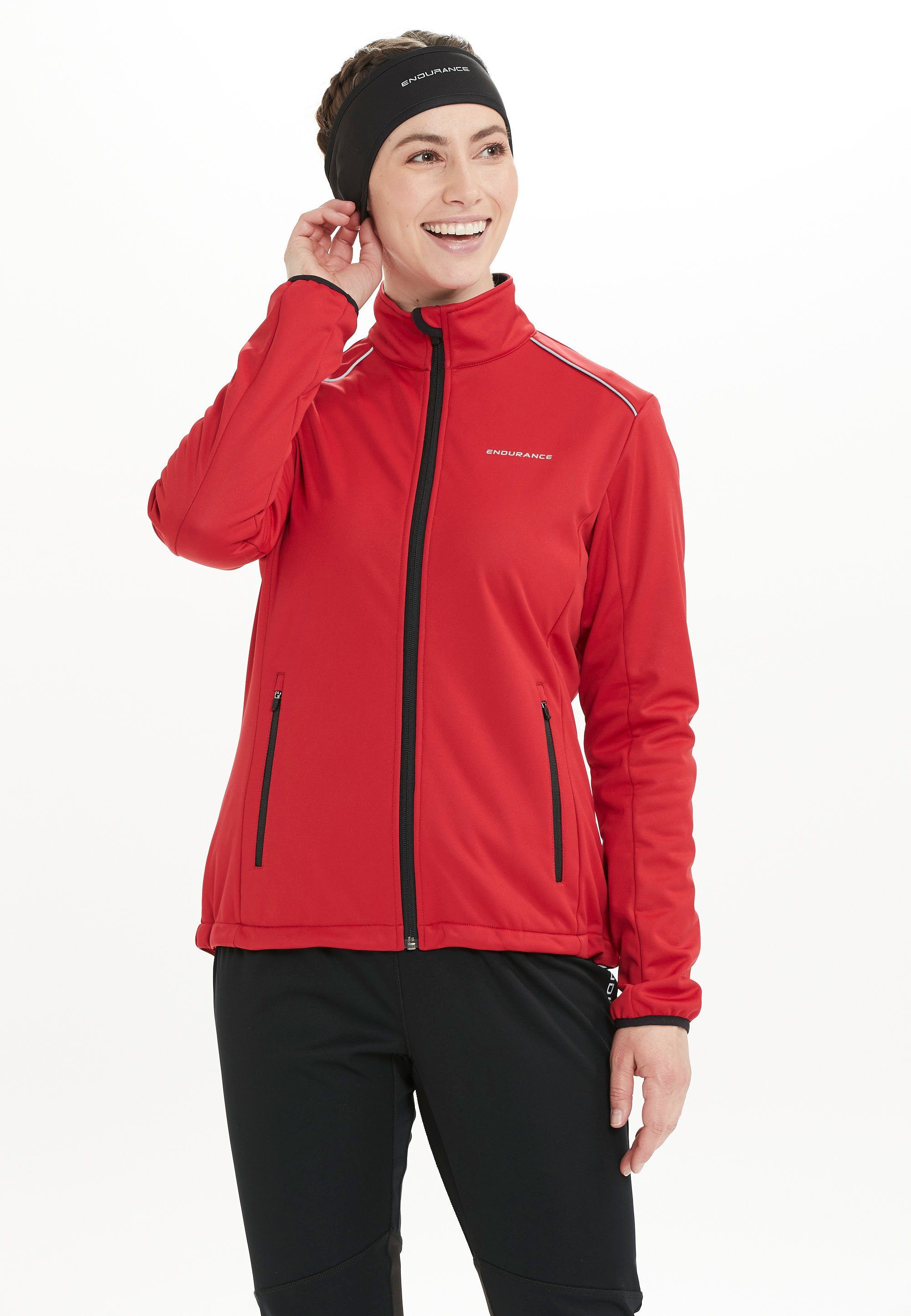 ENDURANCE Softshelljacke Zora winddichter und rot mit wasser- Funktion