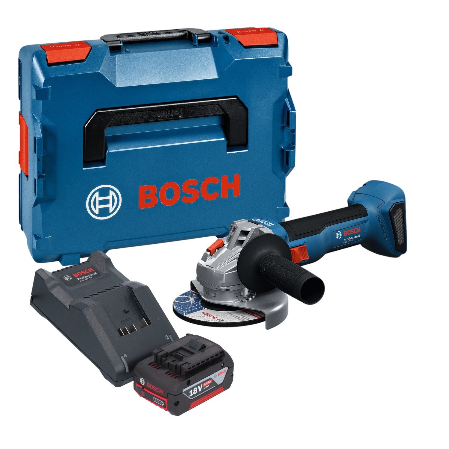 Bosch Professional Akku-Winkelschleifer GWS 18V-8 Professional 18 V 125 mm Brushless + 1x Akku 4,0 Ah