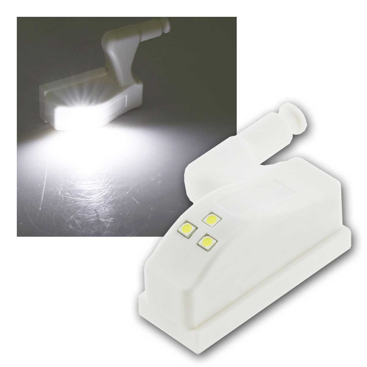 world-trading-net LED Schrankinnenraumbeleuchtung LED Schrankleuchte, 4er-Set, Drucksensor für Türen, kaltweiß