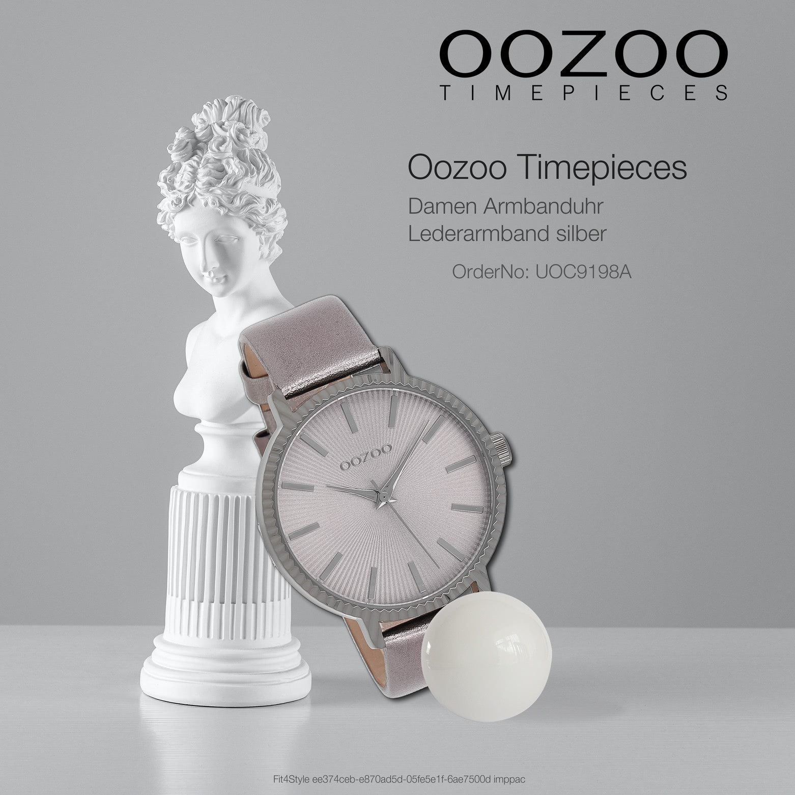 OOZOO Quarzuhr Oozoo Damen Armbanduhr Timepieces Analog, (Analoguhr), Damenuhr rund, groß (ca. 44mm) Lederarmband, Casual-Style