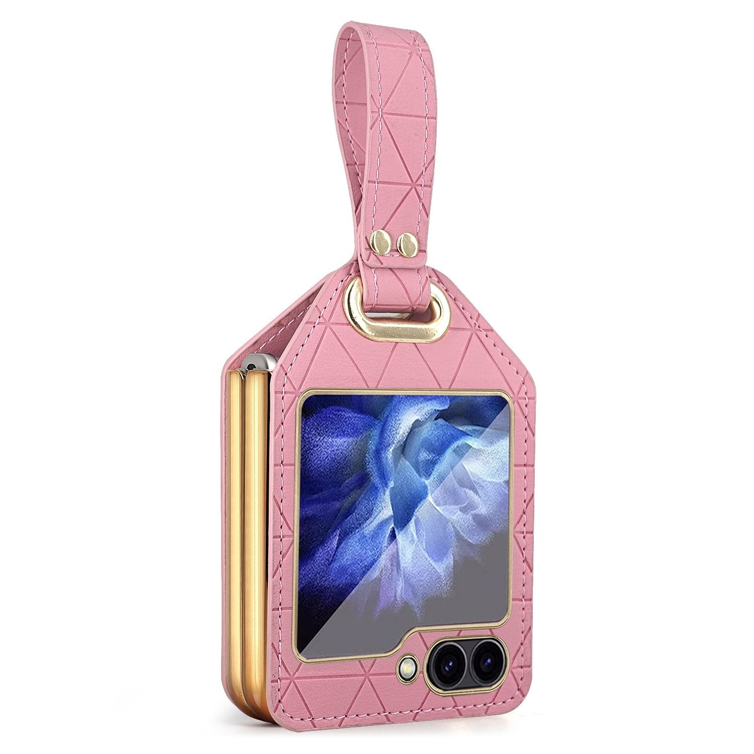 Handyhülle Für Samsung Galaxy Z Flip7 FE / Flip6 5G Electroplating Hülle Armband