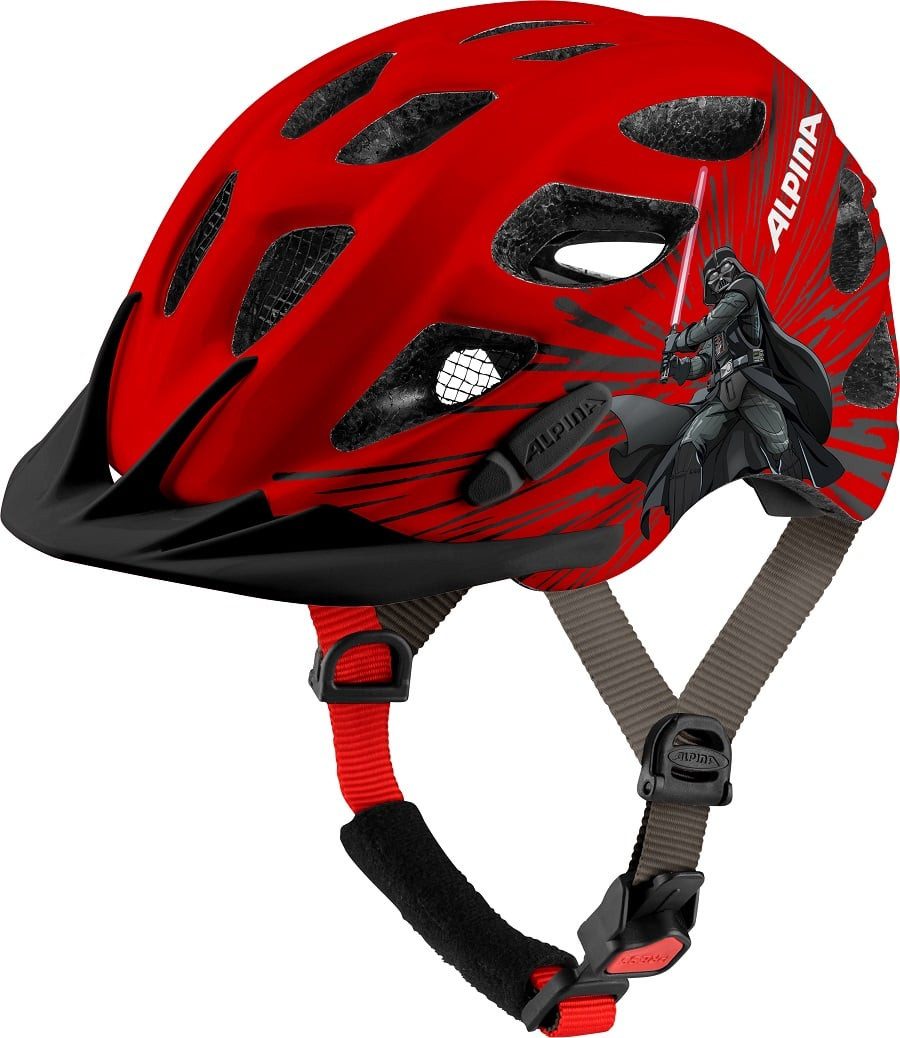 Alpina Fahrradhelm Rocky Star Wars rot Kinder
