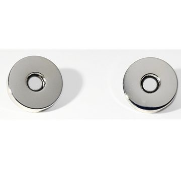 Magnet Magnetverschluss SS 18 Tasche Magnetverschluss magnetischer silberner (10-St)