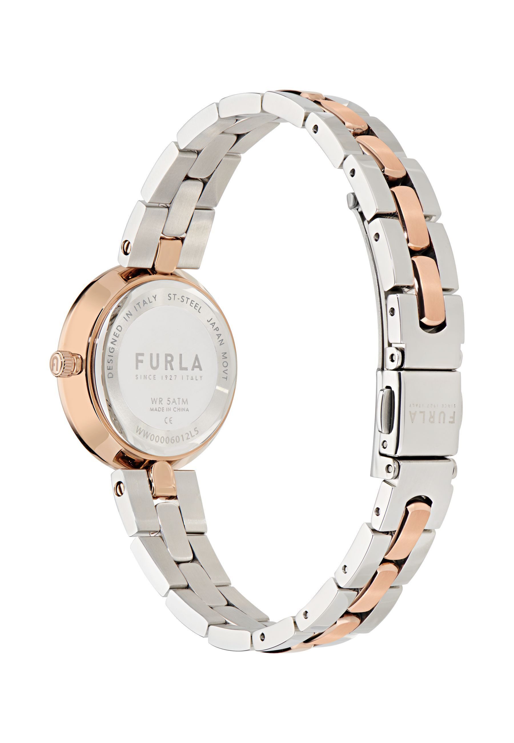 Furla Quarzuhr FURLA LOGO LINKS, (1-tlg., Not a set – not applicable to this product), Quarz-Analoguhr