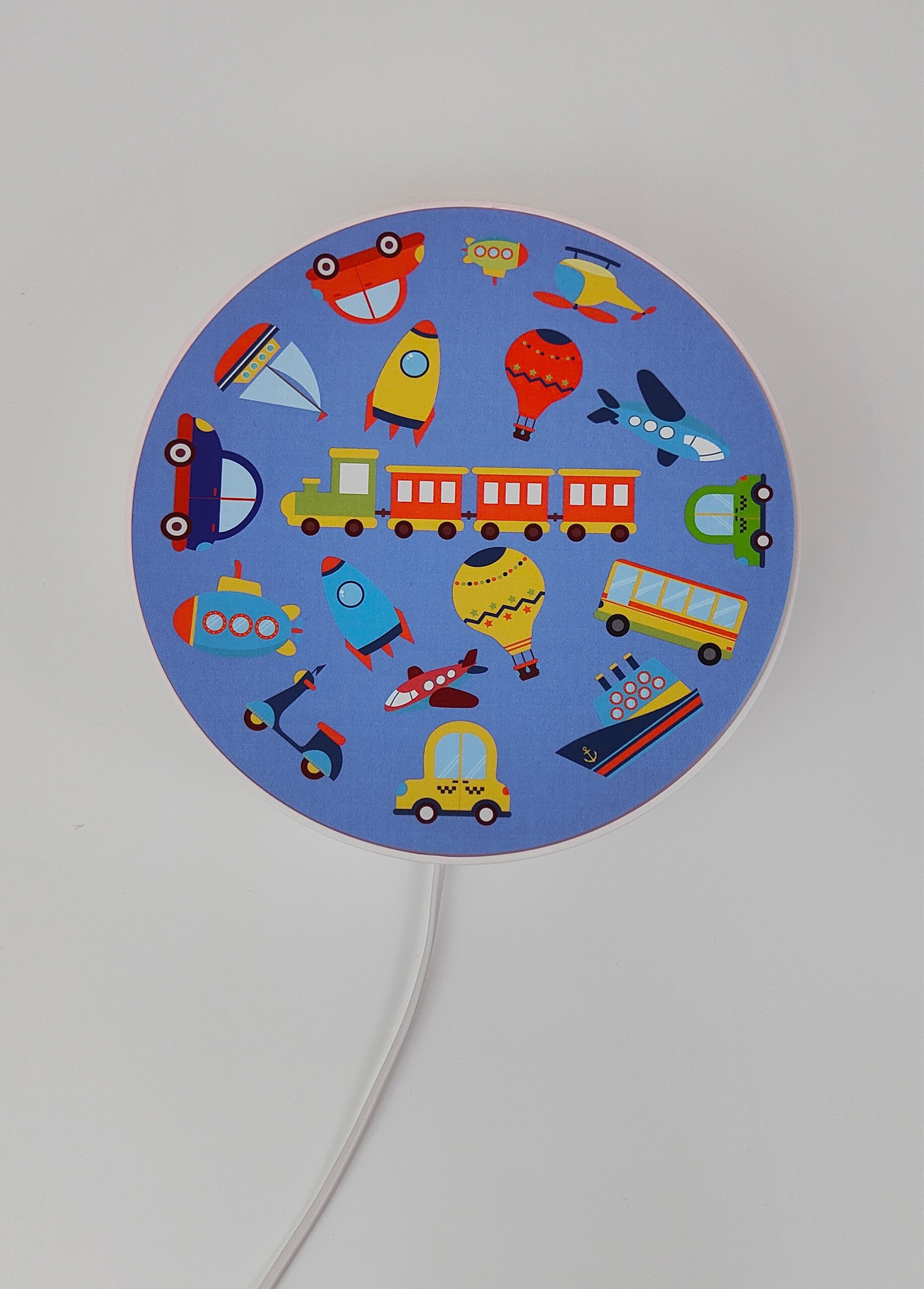 niermann Wandleuchte Fahrzeuge, Kinderlame, Kinderzimmer, Die Wandleuchte ist mit einem Eurostecker ausgestattet
