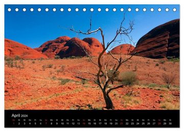 CALVENDO Wandkalender Australien (Tischkalender 2024 DIN A5 quer), CALVENDO Monatskalender