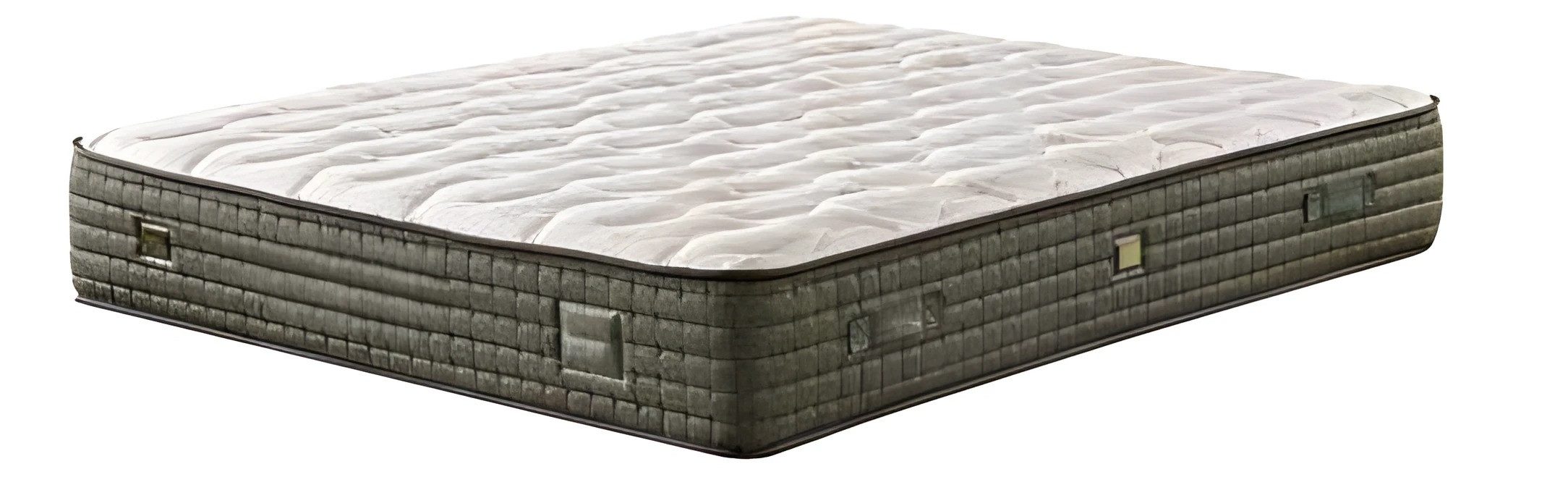 JVmoebel Boxspringbett Grünes Holz-Textil-Bett mit Matratze und elegantem Design (1-St)