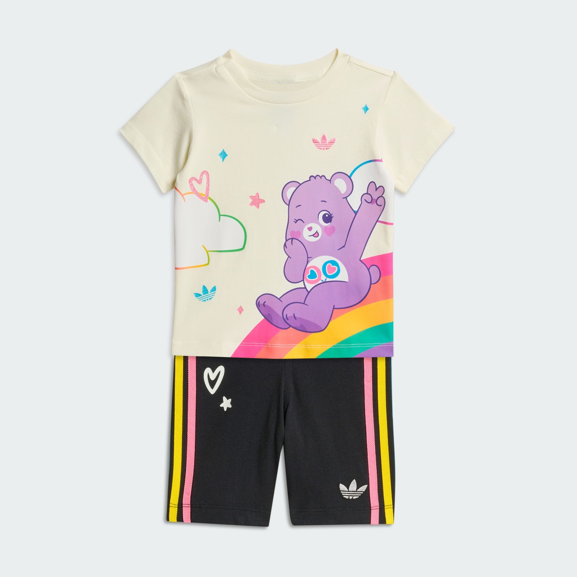 adidas Originals Shirt & Hose ADIDAS CARE BEARS SET MIT SHORTS UND T-SHIRT (1-tlg)