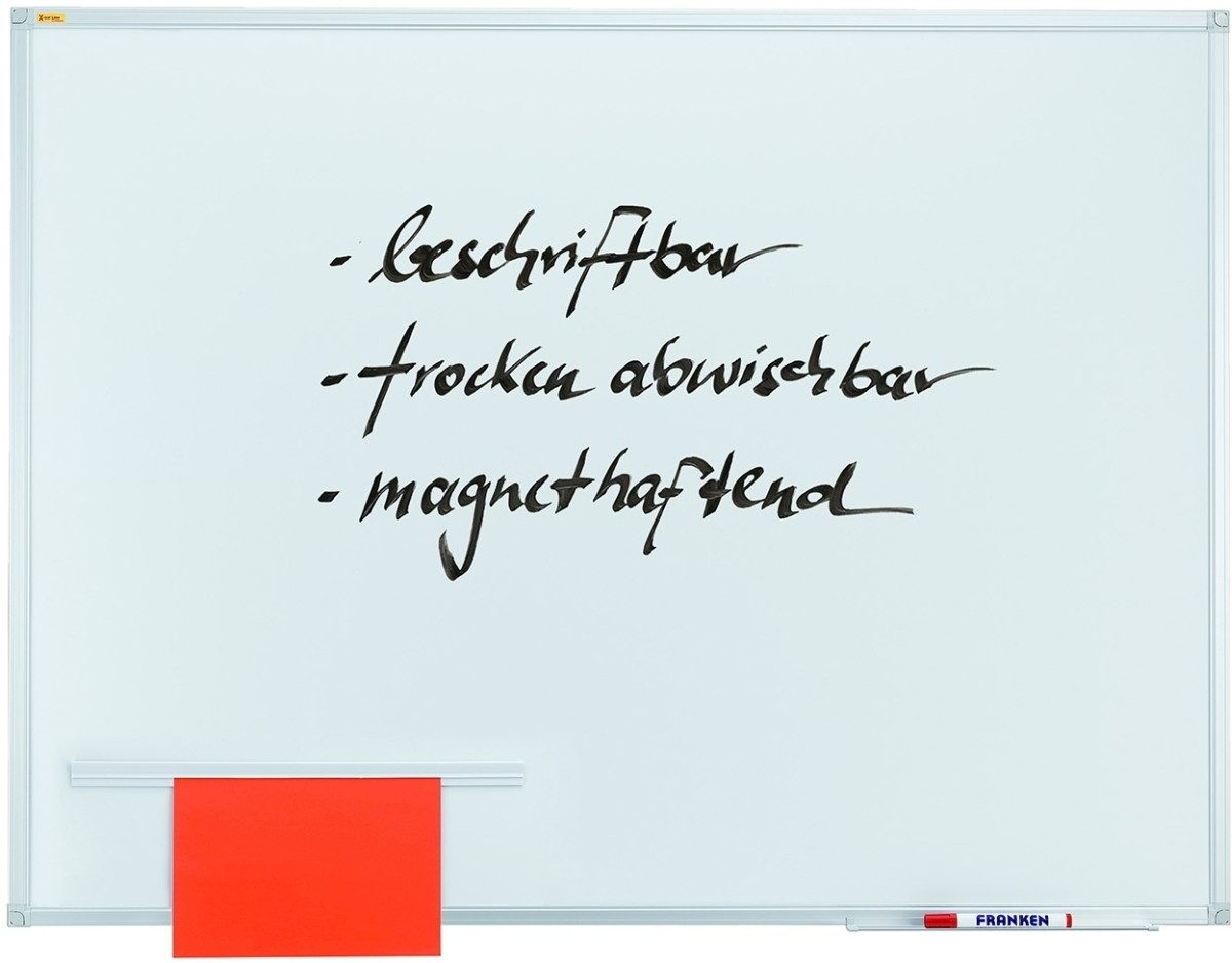 FRANKEN Magnettafel Schreibtafel X-tra!Line magnetisch lackiert 90x60cm