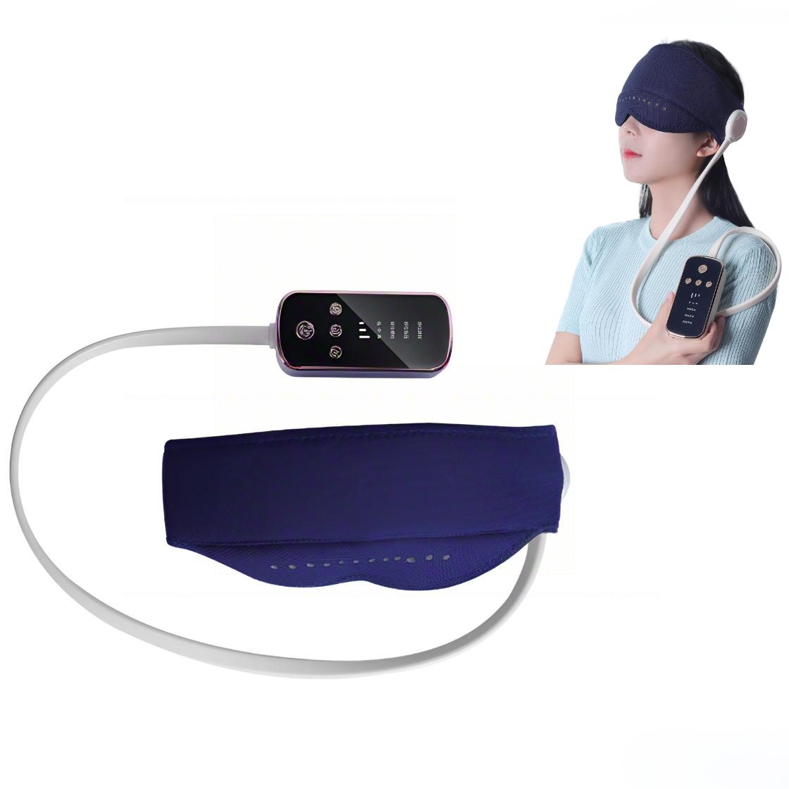 Toomoke Massagegerät Elektrisches Kopfmassagegerät mit Wärmefunktion,360°Abdeckung, 2000mAh,verbessert die Schlafqualität,Tragbar