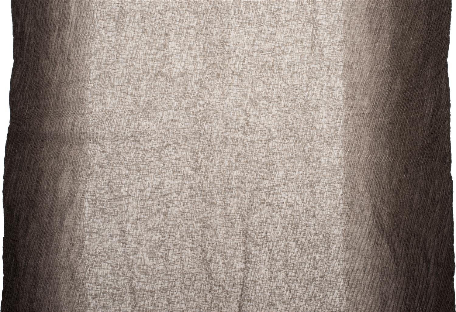 Gitter Schal Plissierter Dunkelgrau (1-St), Muster Farbverlauf Modeschal, mit styleBREAKER