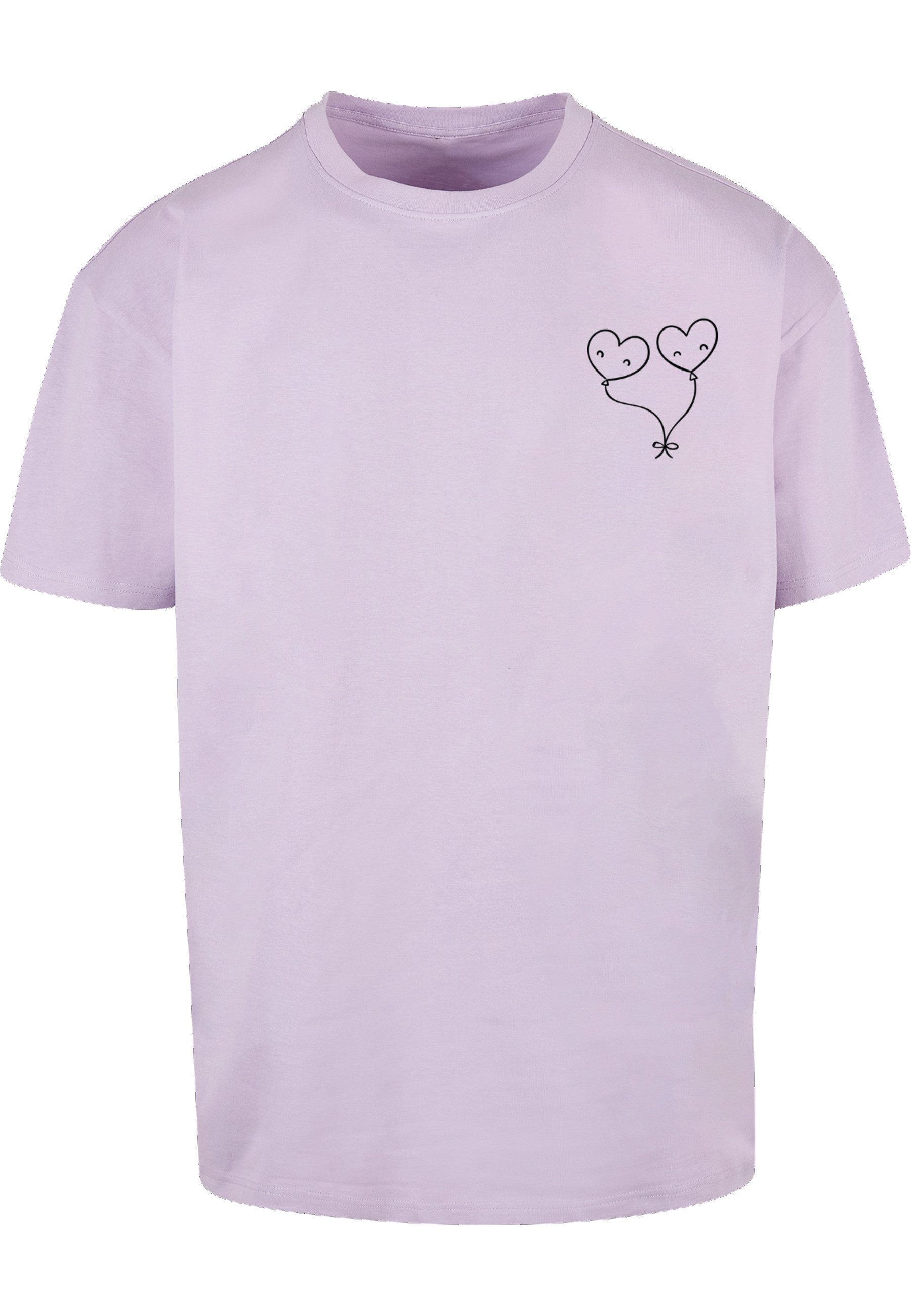 Merchcode T-Shirt Merchcode Hugs & Love - Love Ballon Heavy Oversize Tee (1-tlg)