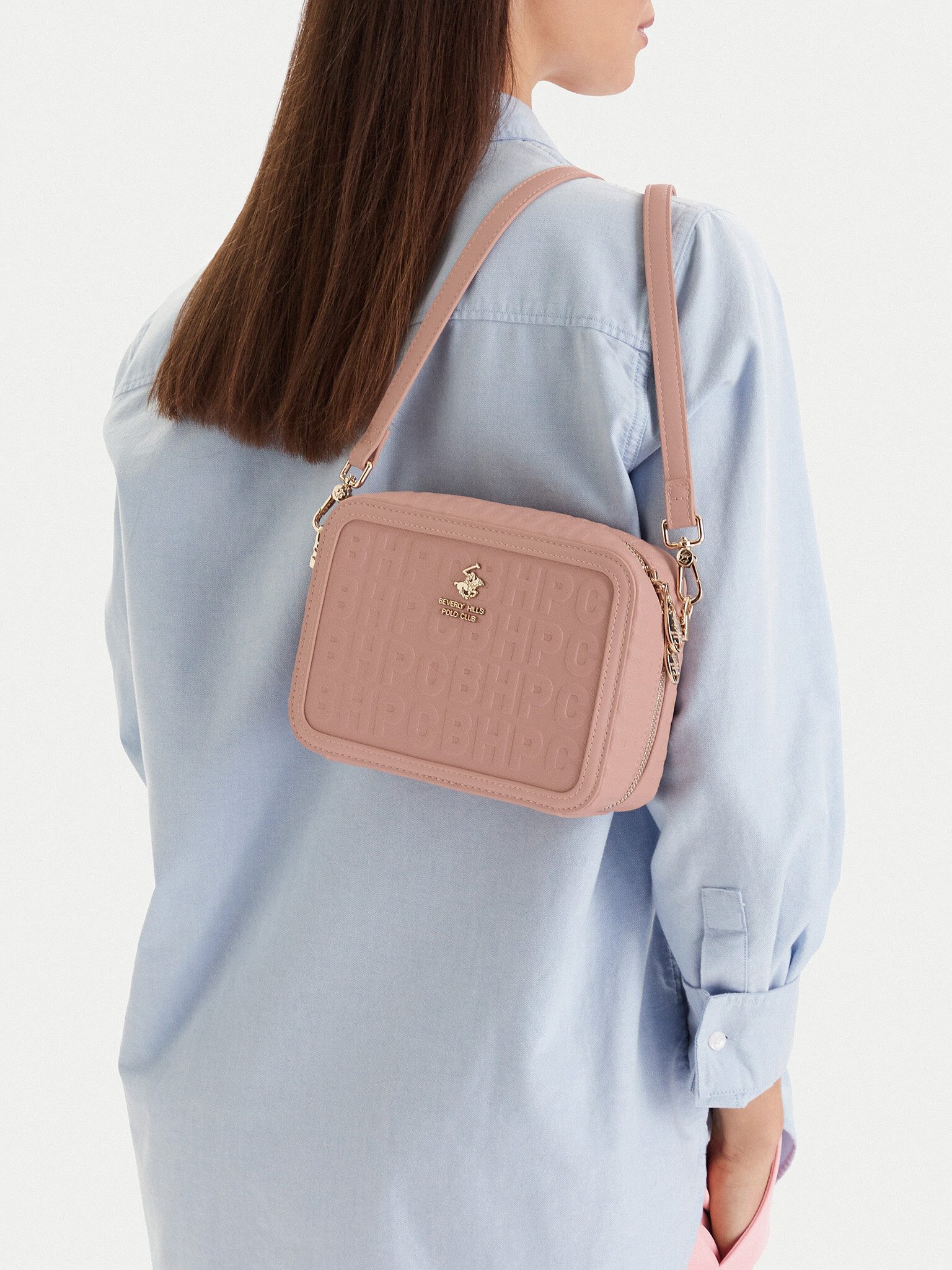 BEVERLY HILLS POLO CLUB Handtasche Beverly Hills Polo Club Damen-Handtasche Pink BEVERLY HILLS POLO CLUB-
