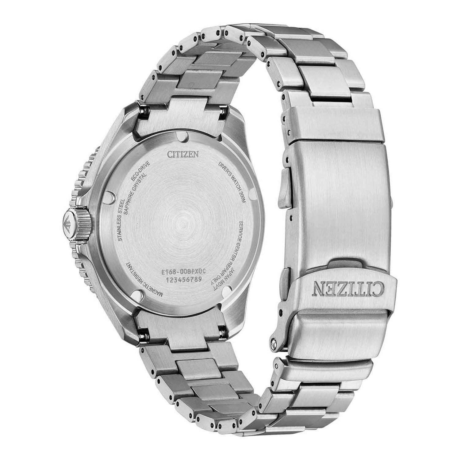 Citizen Solaruhr BN0260-54L, Promaster Eco-Drive Taucheruhr 20 bar Stahl/Blau