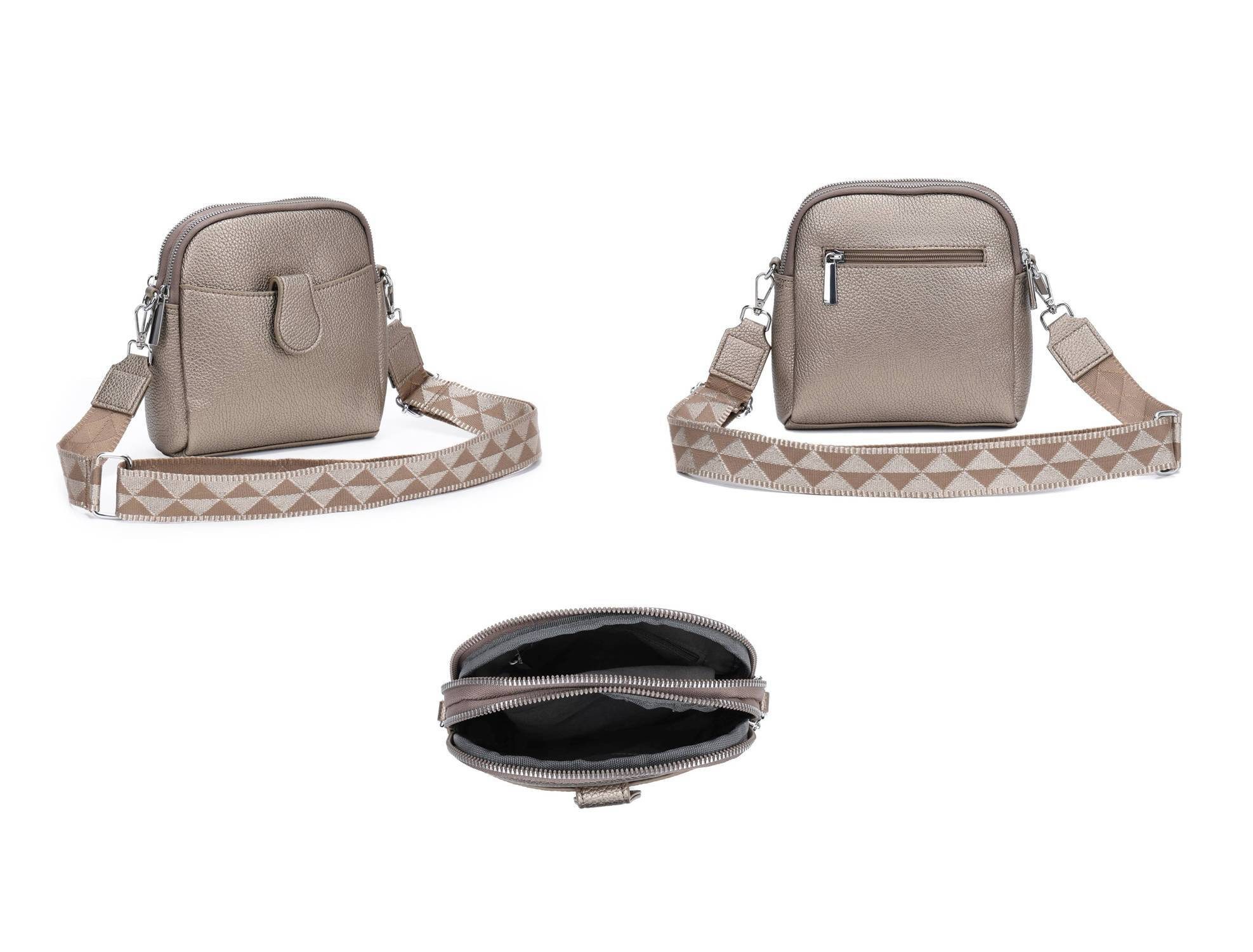 ITALYSHOP24 Schultertasche Damen Tasche Minibag Umhängetasche Geldbörse Han günstig online kaufen