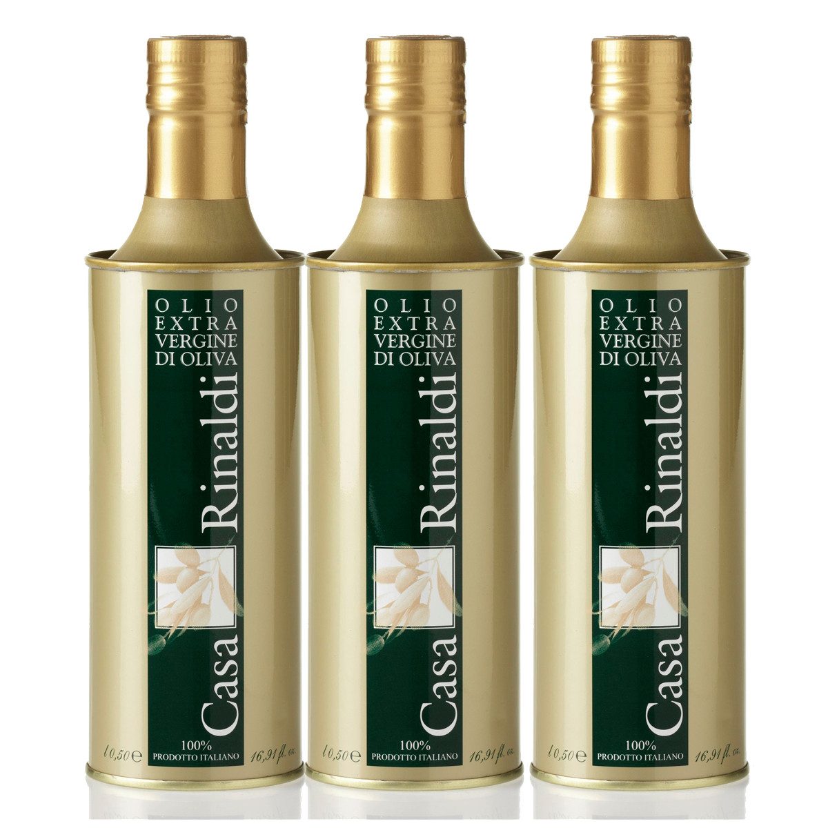 Casa Rinaldi Speiseöl, Casa Rinaldi 100% Italienisches Natives Olivenöl Extra 500ml 3er Pack