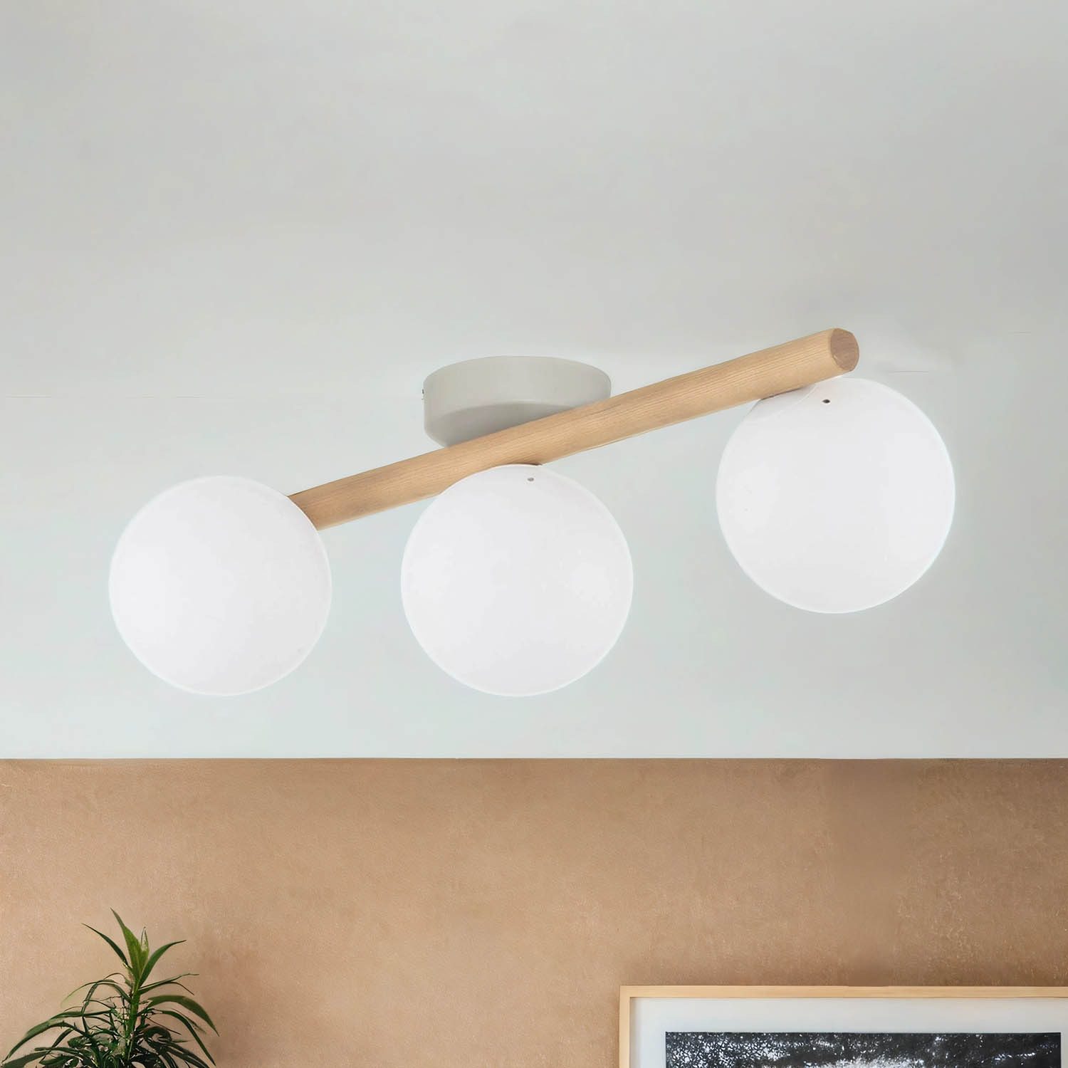 Licht-Erlebnisse Deckenleuchte MIEKE, ohne Leuchtmittel, Glas günstig online kaufen
