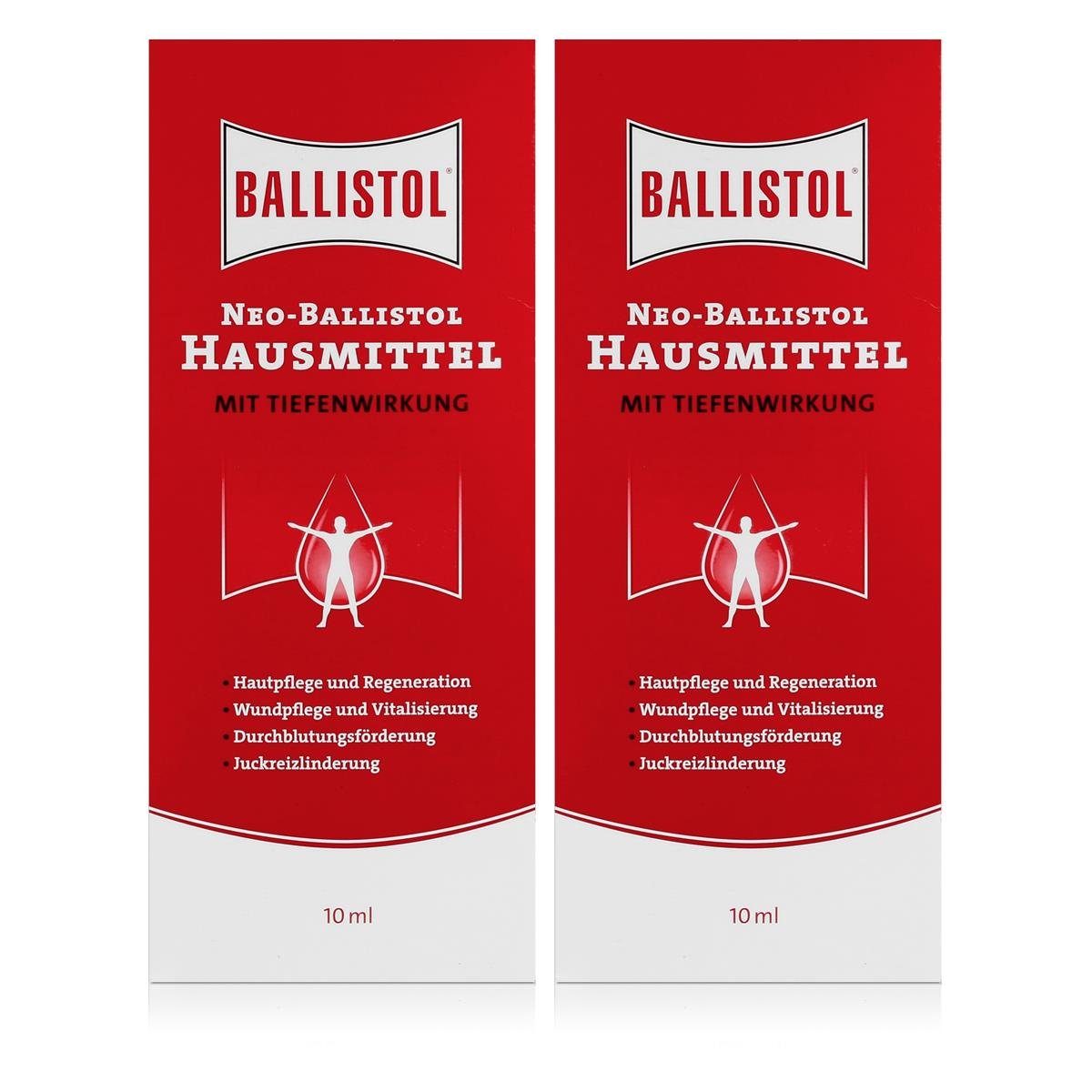 Pack) Tiefenwirkung Neo-Hausmittel (2er mit Ballistol Massageöl 10ml Ballistol