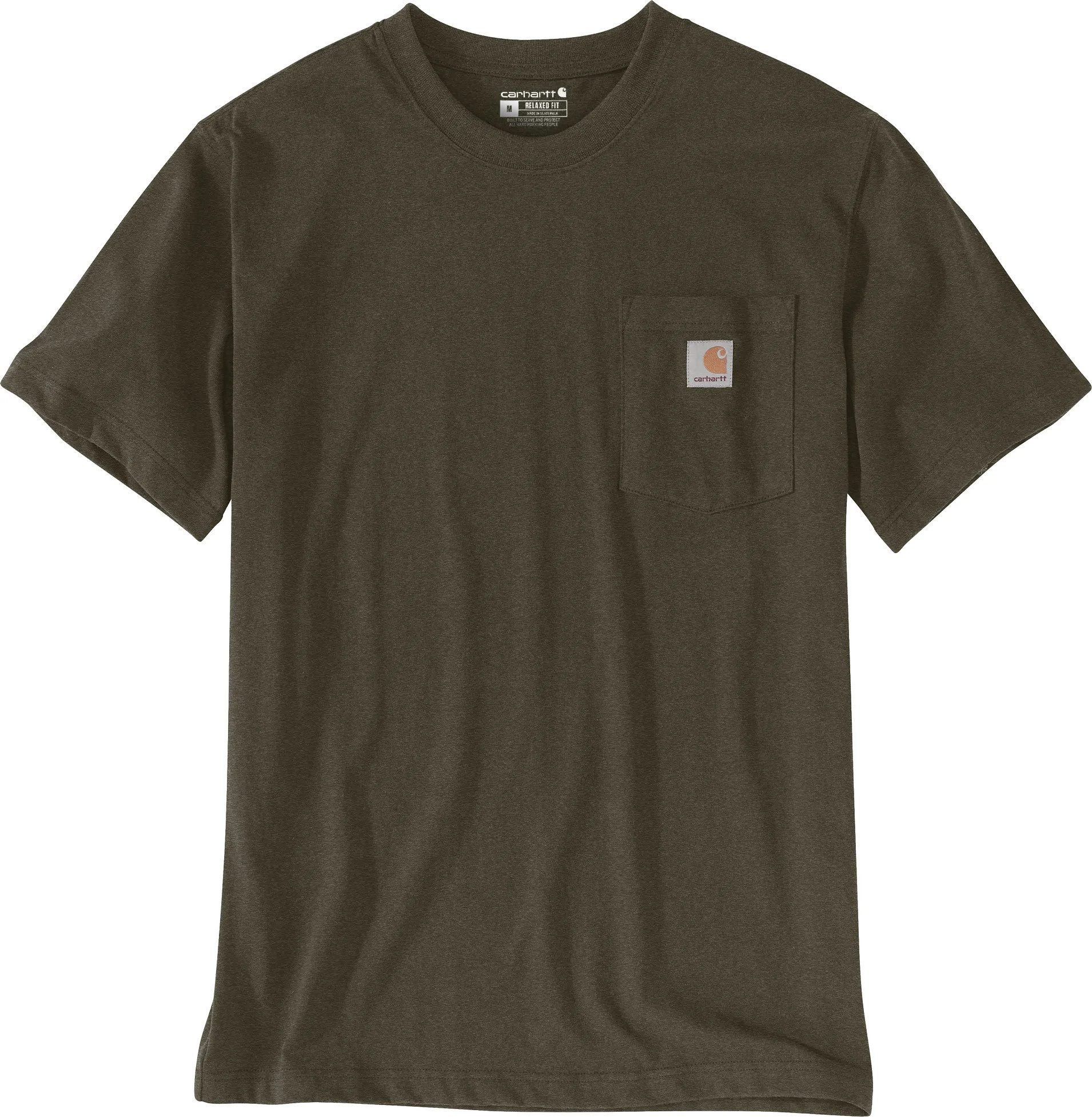 Carhartt T-Shirt Carhartt Dearborn Herren T-Shirt mit Brusttasche Burnished Logs