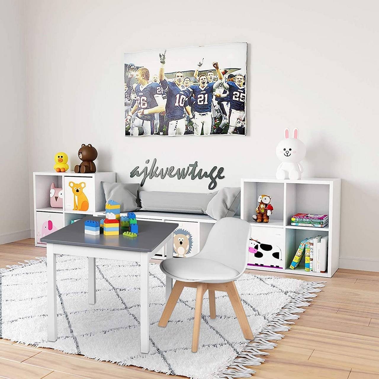 Woltu Stuhl (2 St), Kinderstühle mit Holzbeinen, Massivholz, 33,5 x 56 x 35 günstig online kaufen