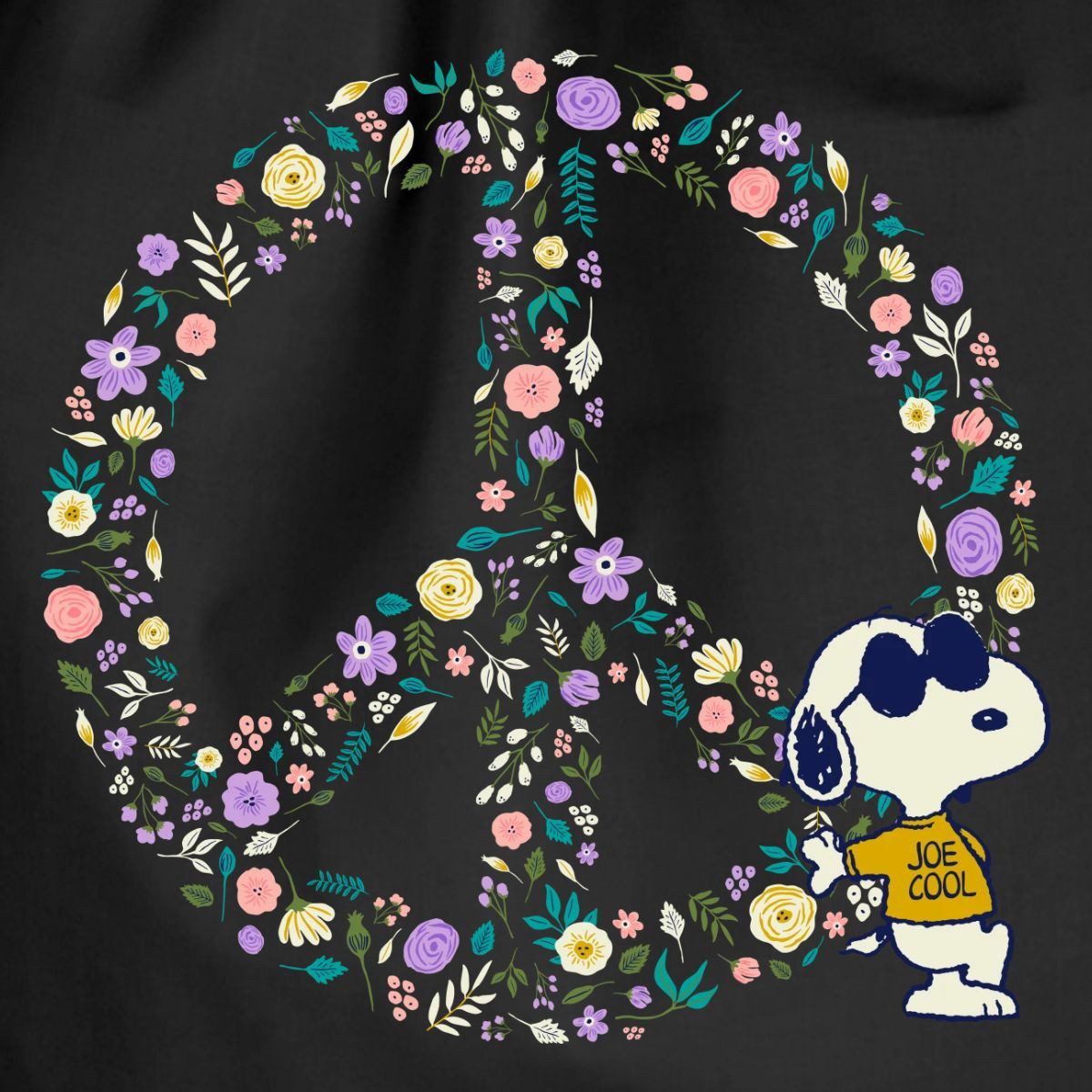 Spreadshirt Turnbeutel Peanuts Snoopy Peace Zeichen Frieden Turnbeutel (1-tlg)