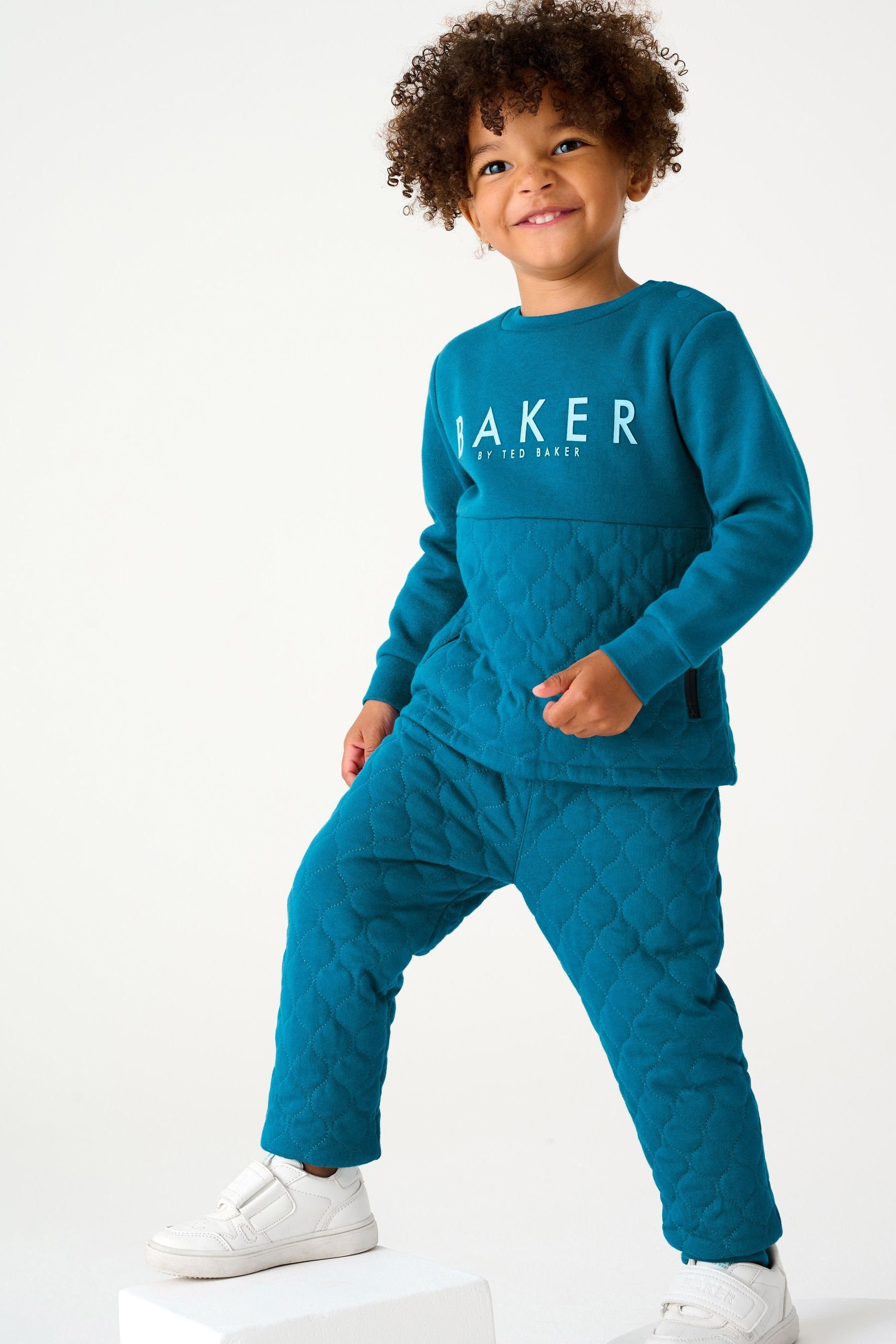 Baker Baker Sweatanzug Ted Jogginghose by Baker Baker Ted (2-tlg) by Stepp-Sweatshirt Blue Teal +
