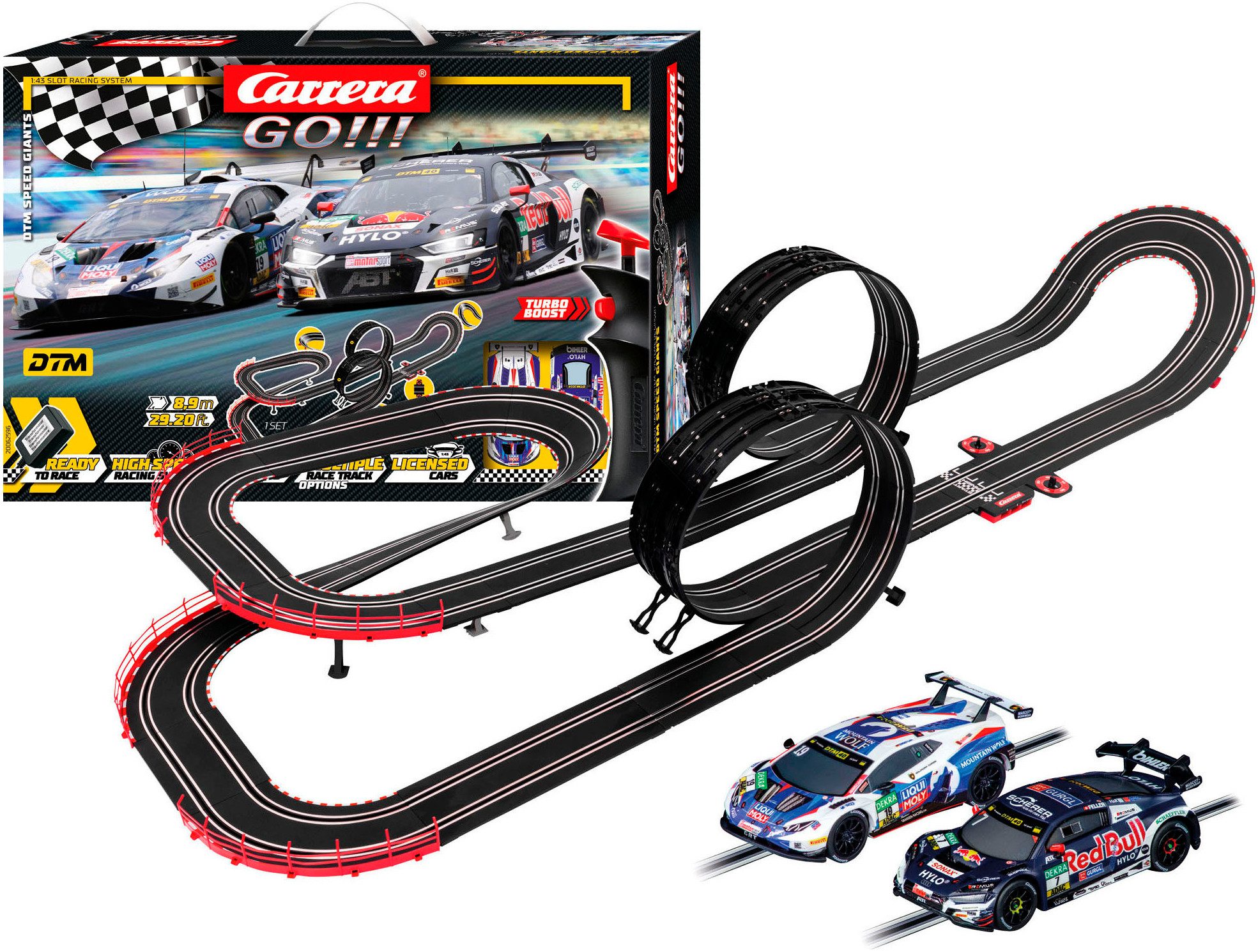 Carrera® Autorennbahn Carrera GO!!! DTM Speed Giants (Streckenlänge 8,9 m)