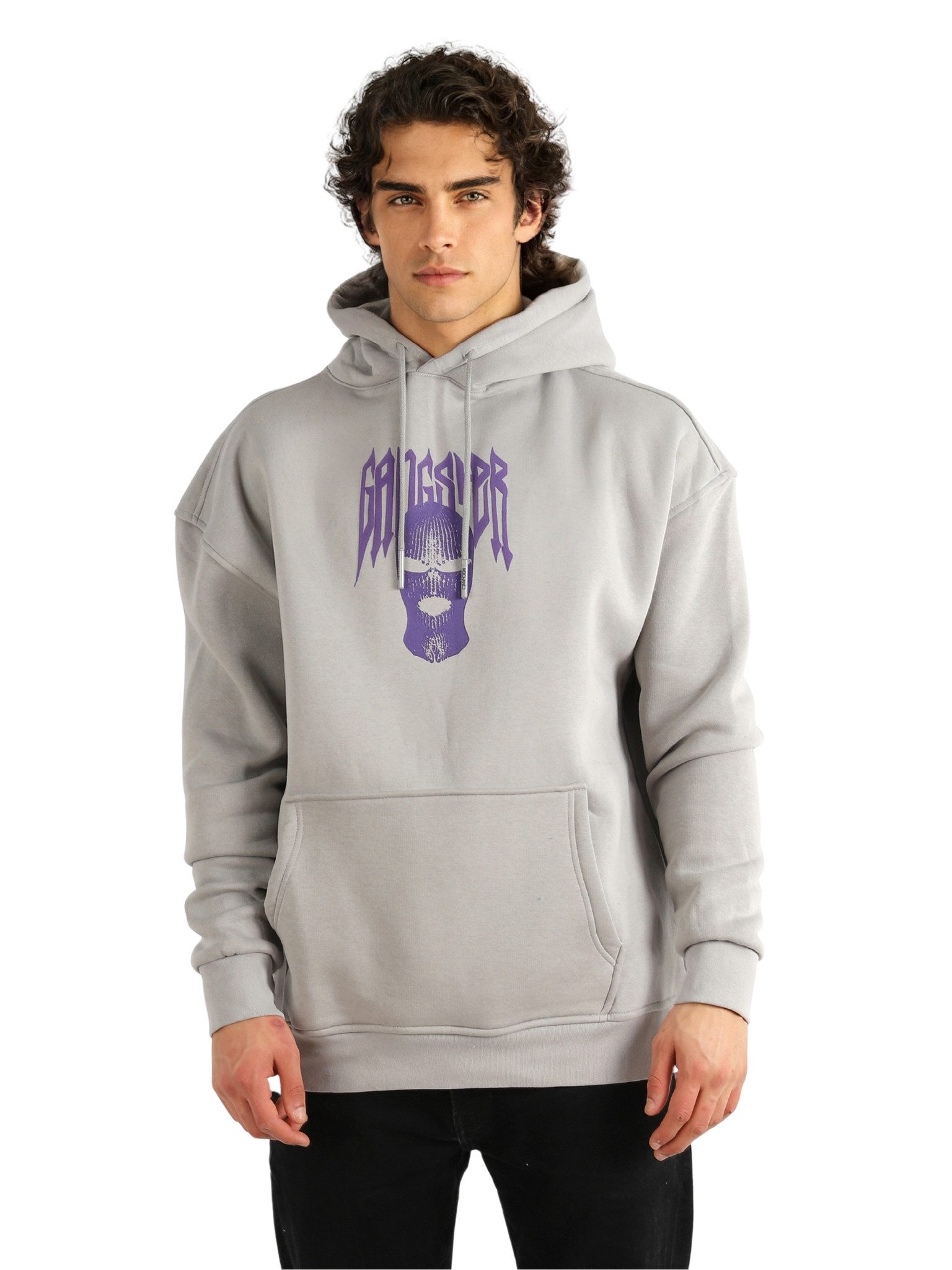 Hoodie Herren Kapuzenpullover Slim Fit Sweatshirt Rundhals