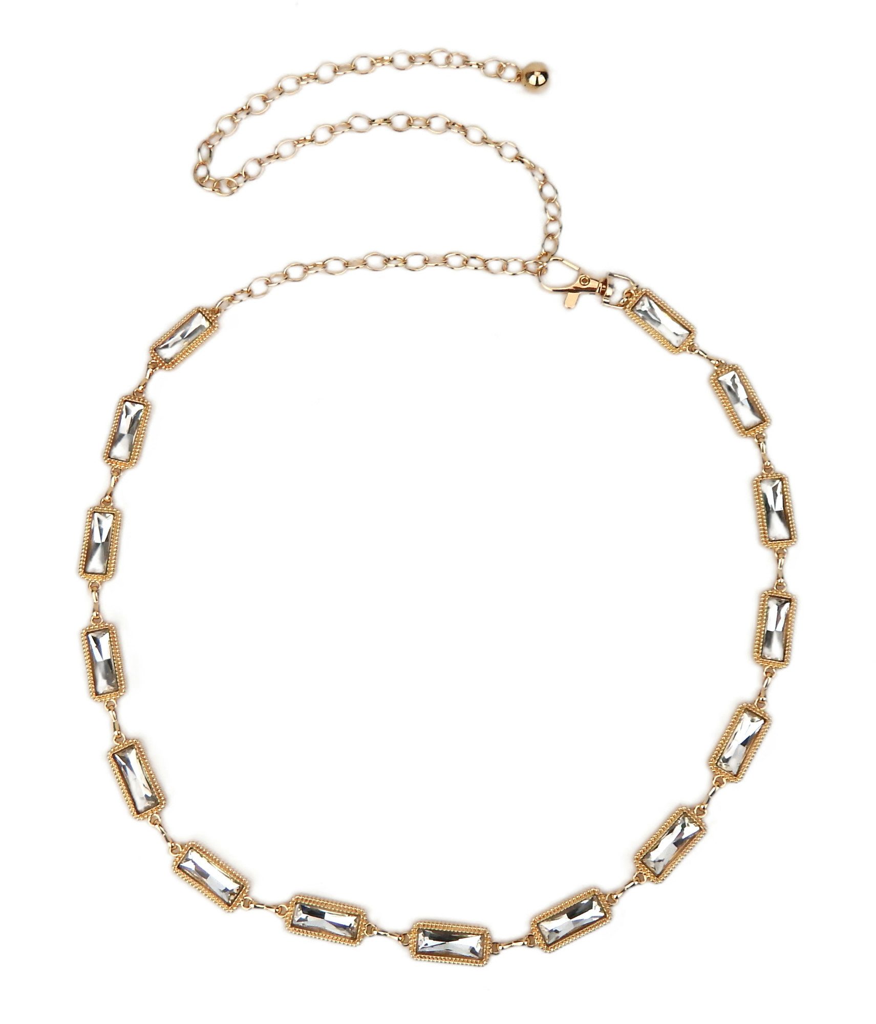 Ella Jonte Kettengürtel silber oder gold Strass verstellbarer Taillengürtel günstig online kaufen