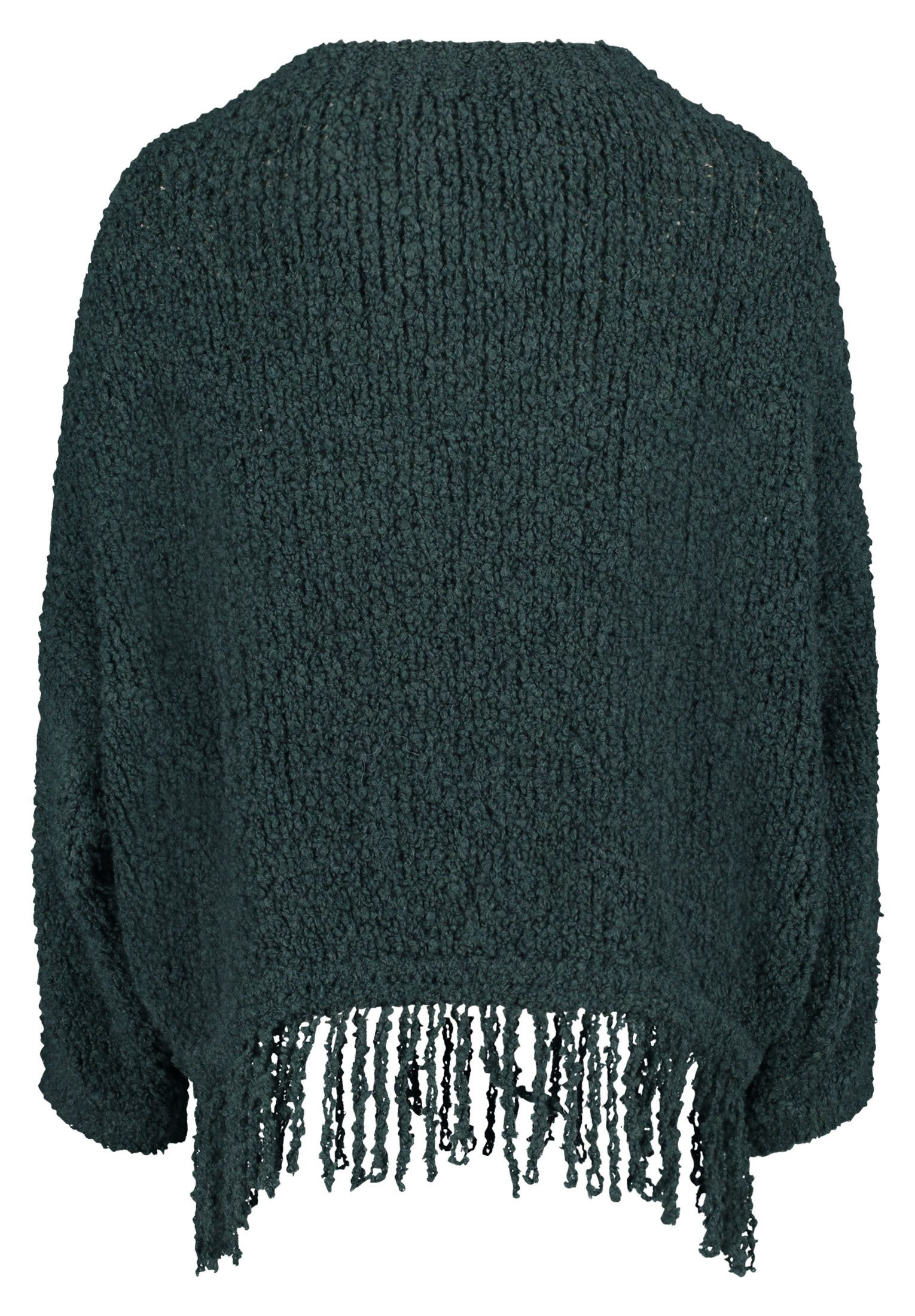 Cartoon Strickpullover Damen mit Fransen (1-tlg) Fransen