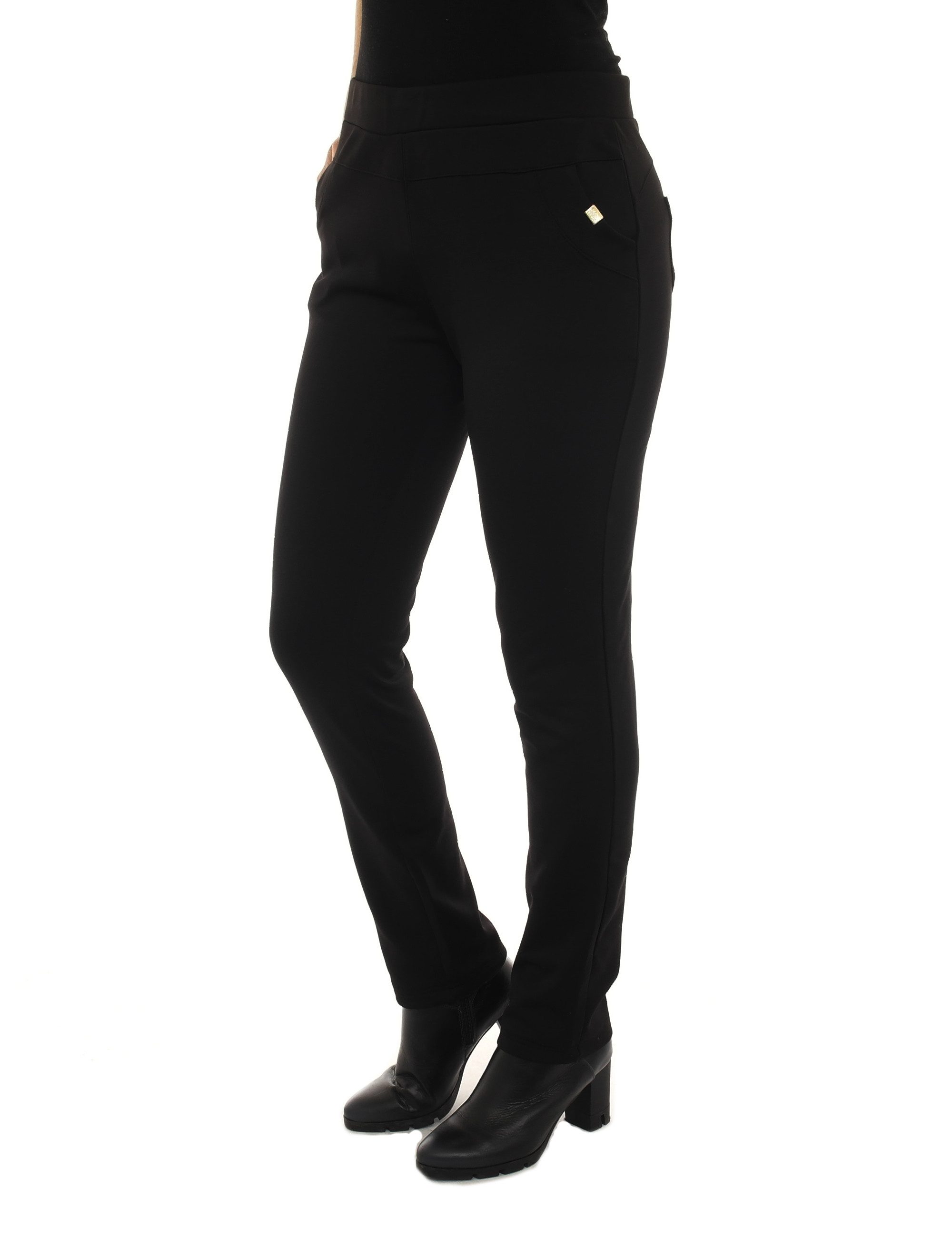 Thermohose Schlupfhose Thermo Elegant gefütterte Damen Hose Stretchhose L