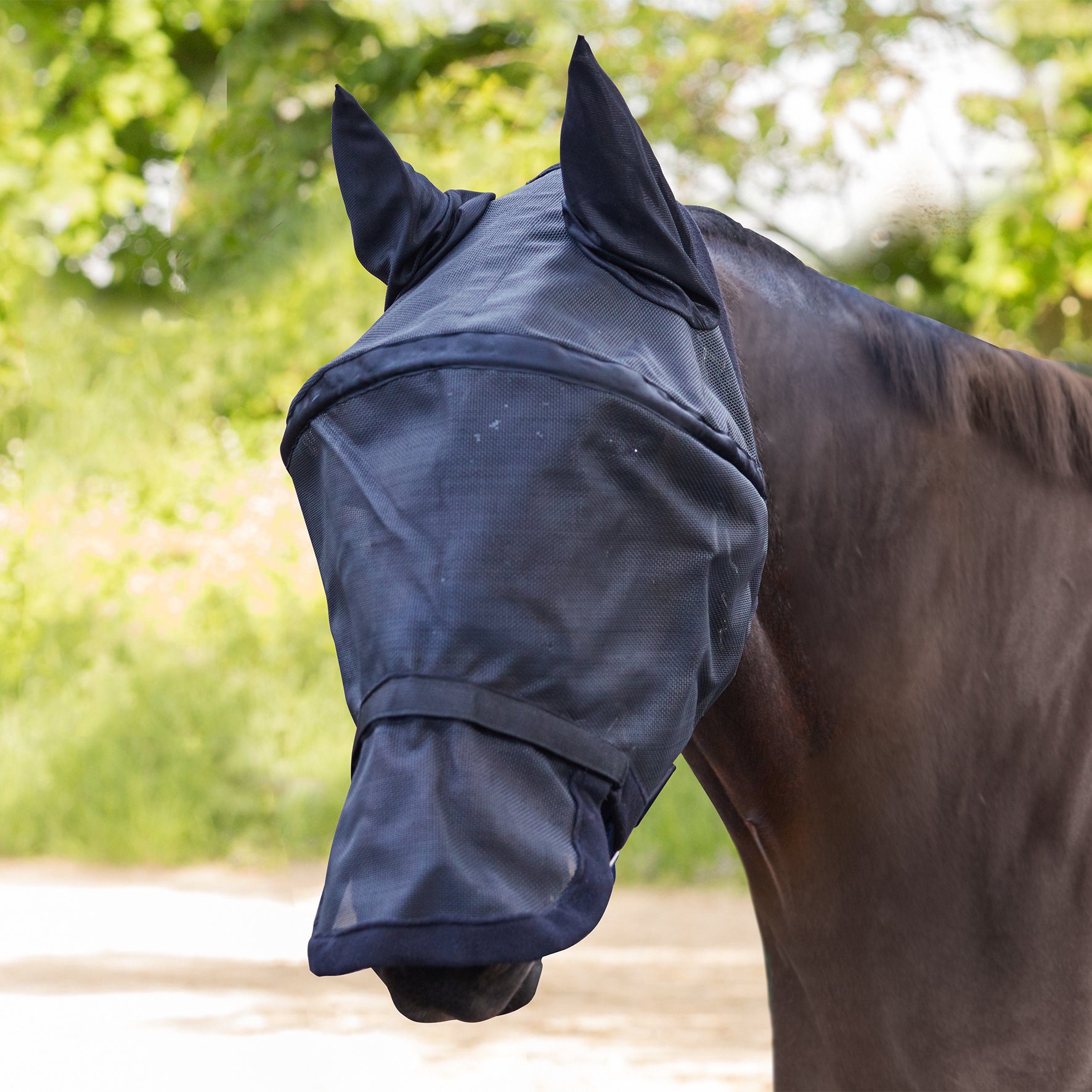 Fliegenmasken Waldhausen Fliegenmaske Premium Space mit Ohren-u. Nasenschutz