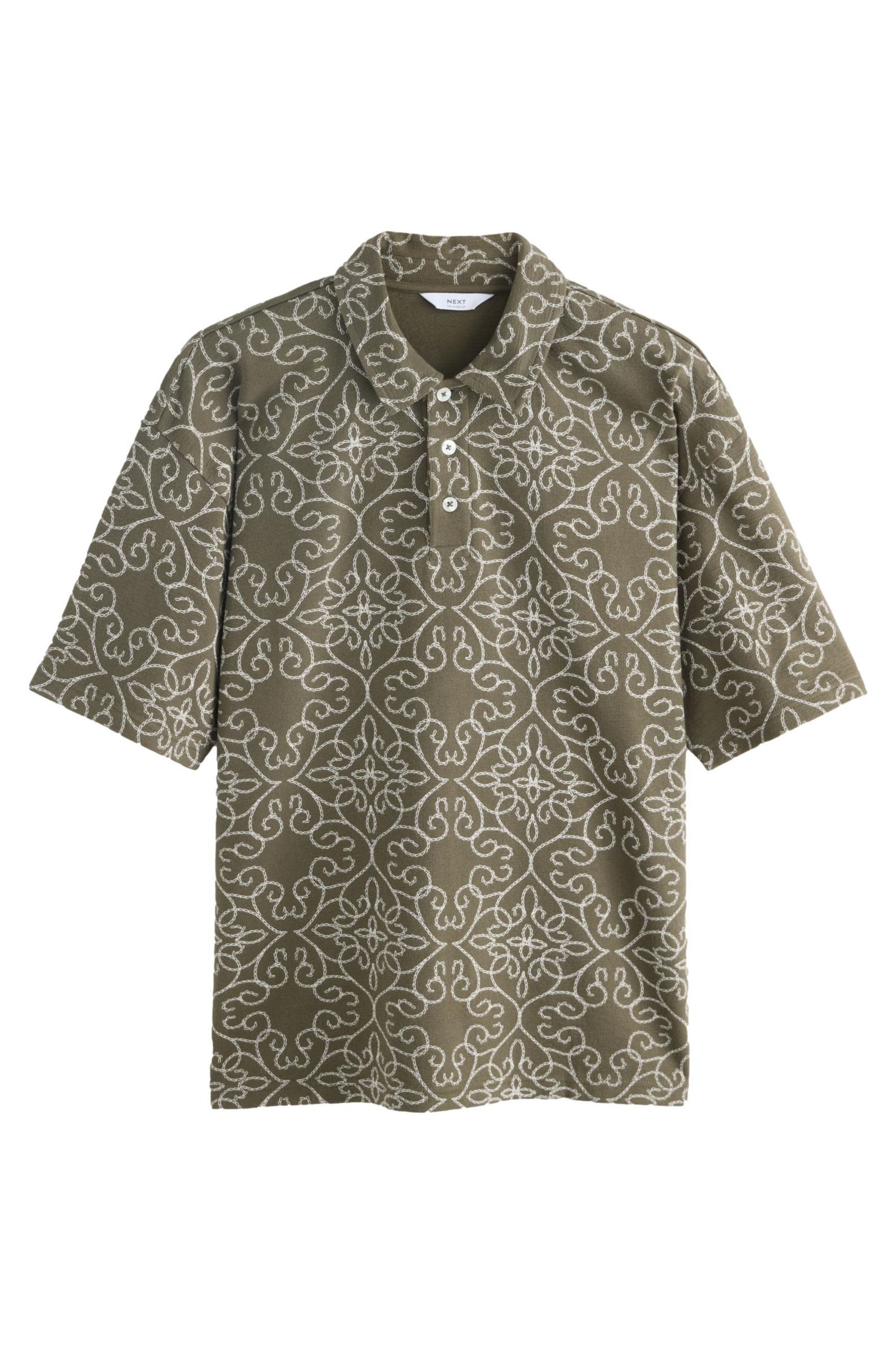 Next Poloshirt Kurzärmeliges Polohemd mit Struktur (1-tlg)