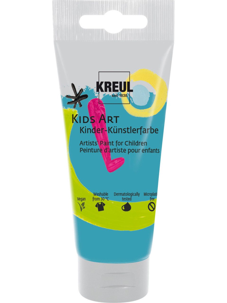 Kreul Kinderfarbe Kreul Kids Art Kinder-Künstlerfarbe türkis 75 ml