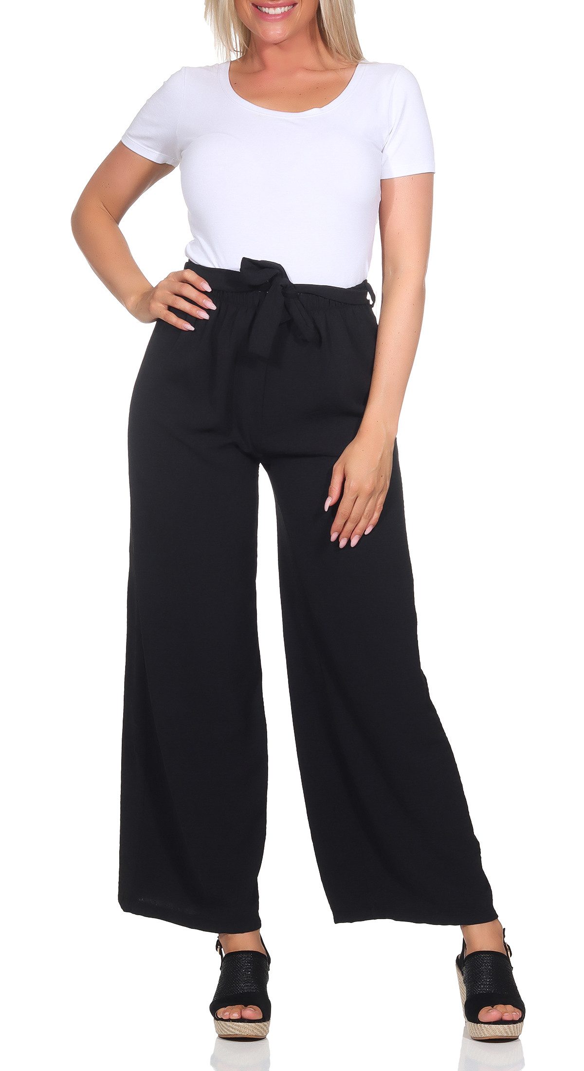 simaranda Palazzohose Damen Hose 182 Schwarz günstig online kaufen