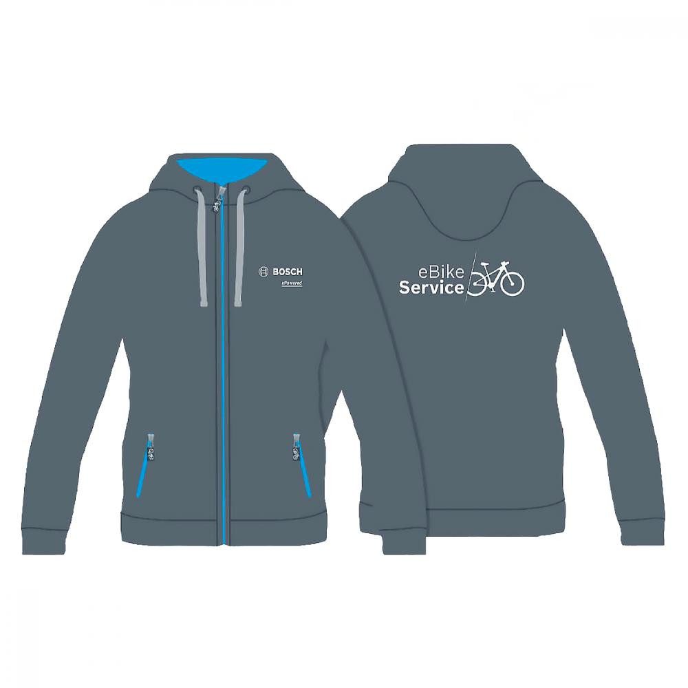 BOSCH Fahrradjacke Bosch Sweatjacke Bosch eBike Gr. L - bequeme Freizeitjacke für E-Bike-
