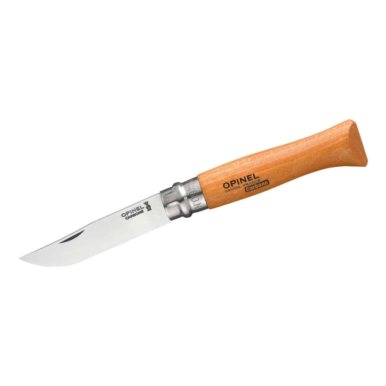 Opinel Карманные ножи Opinel Карманные ножи mit Buchenholz Griff in Размер No 09, Carbonstah, (1 St), Carbon-Stahl