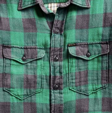 Ralph Lauren Langarmhemd POLO RALPH LAUREN Double-Faced Heavy Cotton Shirt Hemd Checked Heritag