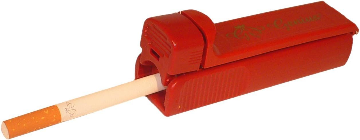meytrade Minidrehmaschine Stopfer inkl. Zigarettenetui schwarz + Ascher, (3-tlg) – Bild 3 von 3