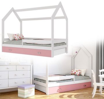 pressiode Hausbett Kinderbett mit Schublade Hausbett Haus Holz Bettenkauf 160x80cm