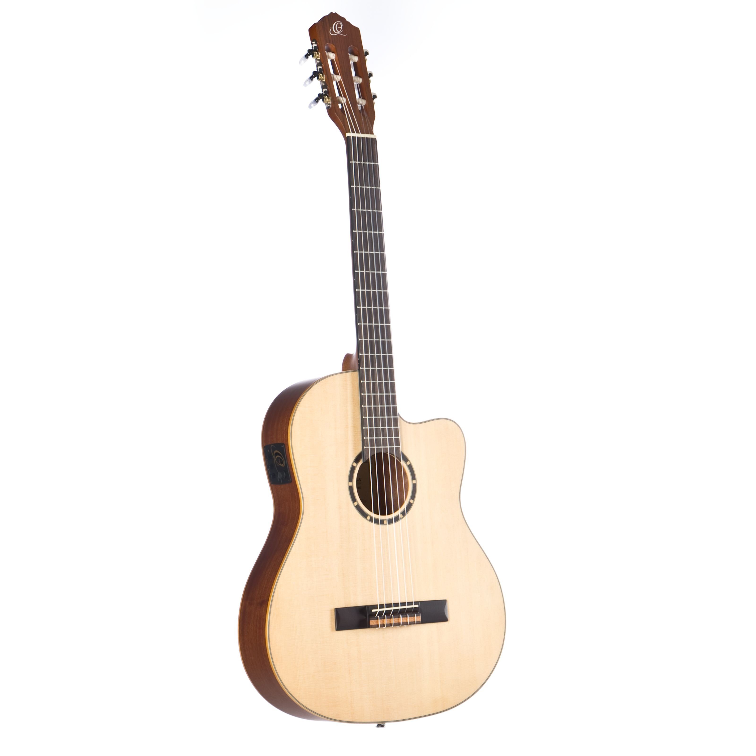 ORTEGA Guitars Konzertgitarre, RCE125SN NT Small Neck Thinline Natural, Konzertgitarren, 4/4 Konzertgitarren, RCE125SN NT Small Neck Thinline Natural - 4/4 Konzertgitarre