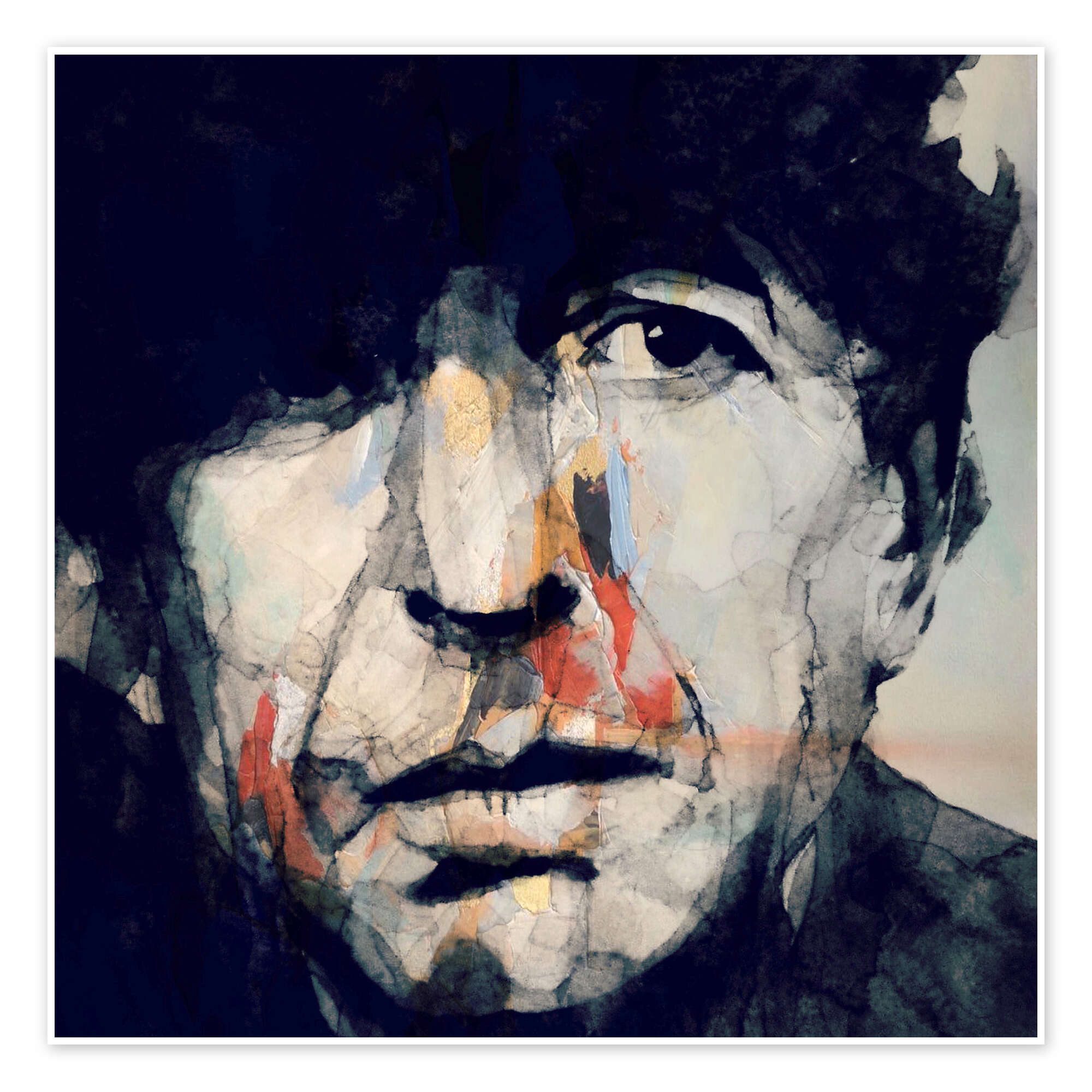 Posterlounge Wandbild Leonard Cohen, Paul Lovering, erhältlich als Poster, Leinwandbild, Wandsticker oder Acrylglasbild