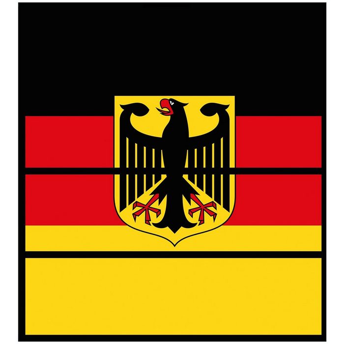 Wallario Möbelfolie Deutsche Flagge mit Wappen NF7558