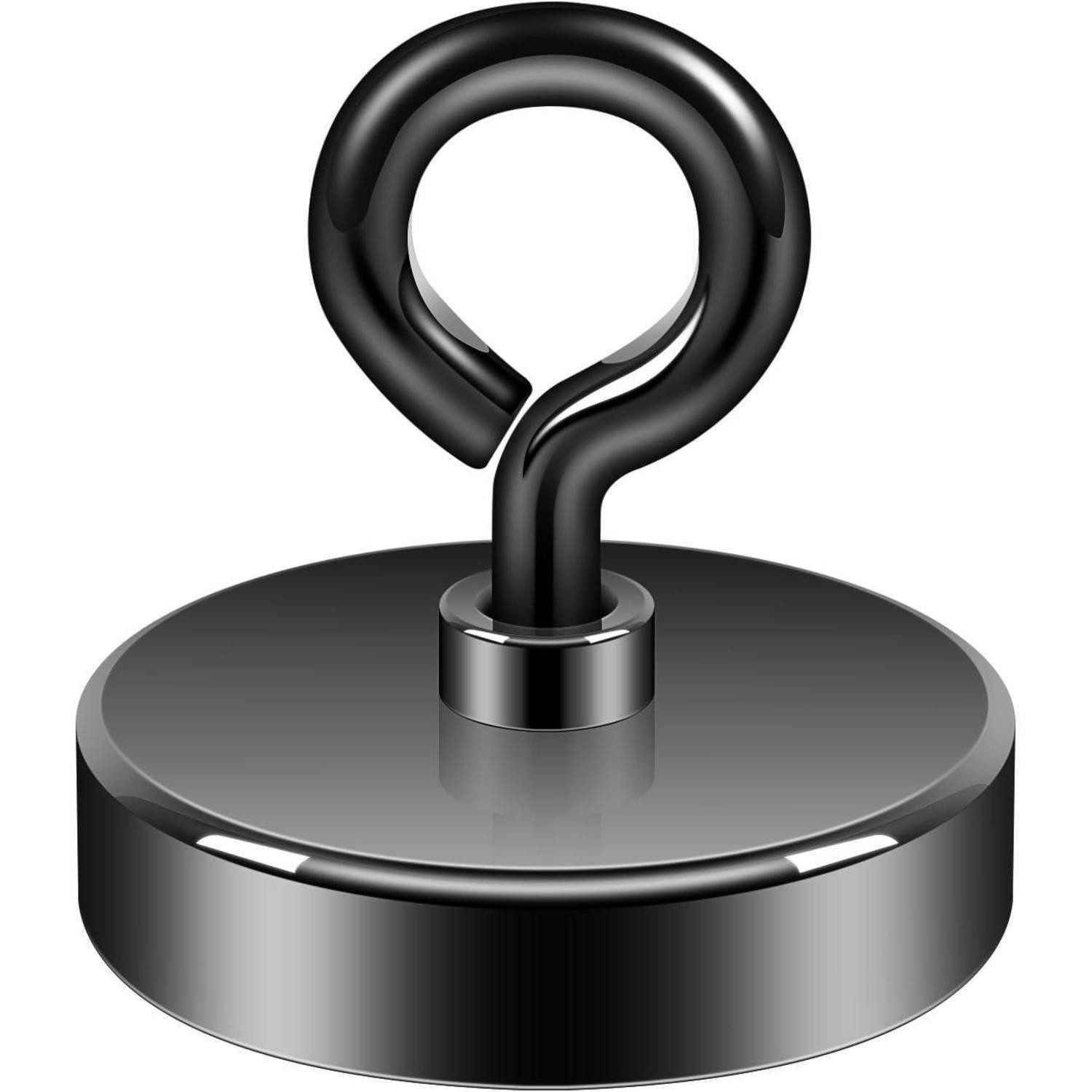 LuxusKollektion Magnet Magnet Neodym 100kg Hochleistungsmagnet schwarz Fischen 44.5mm Schwarz