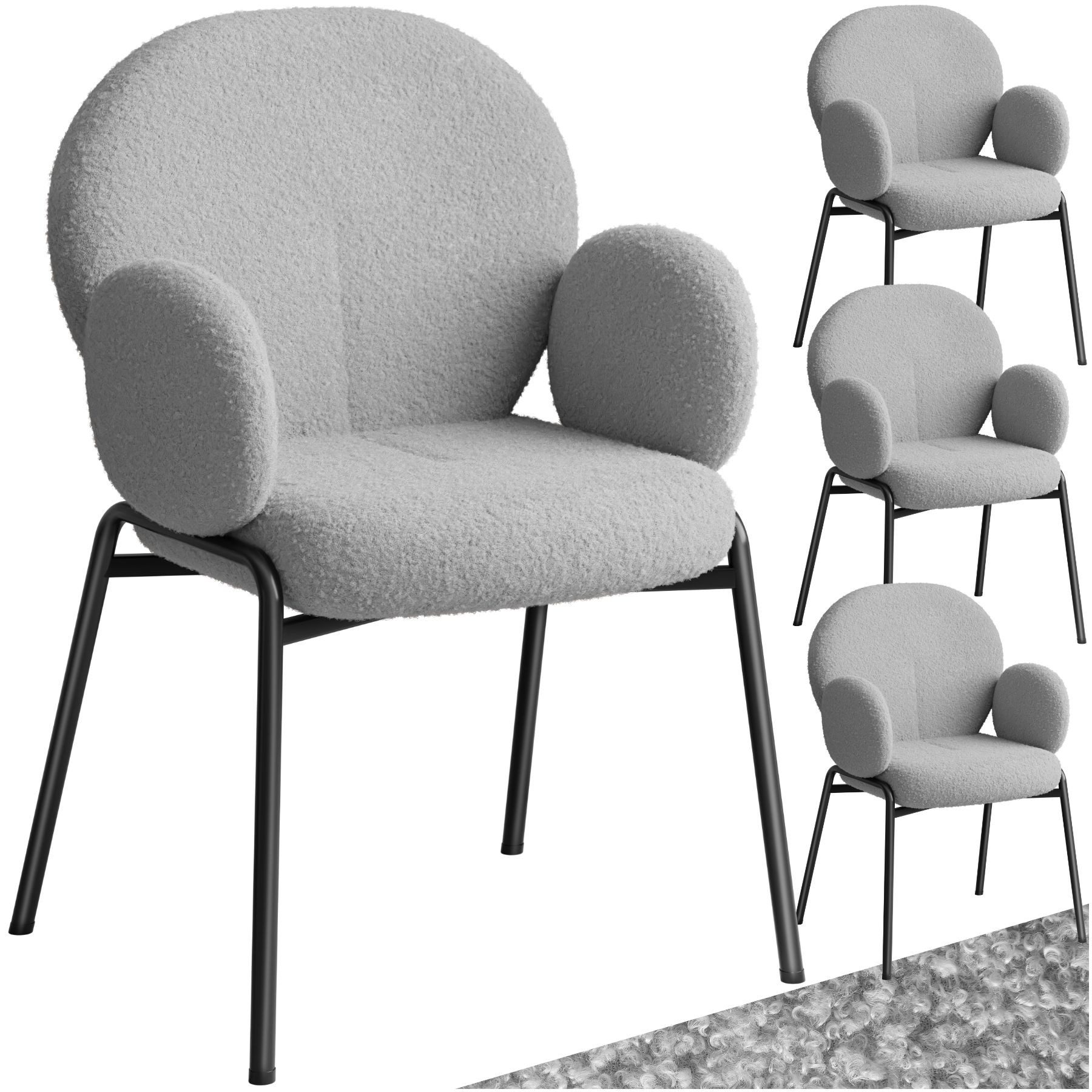 tectake Esszimmerstuhl Stuhl (Set, 4 St), günstig online kaufen
