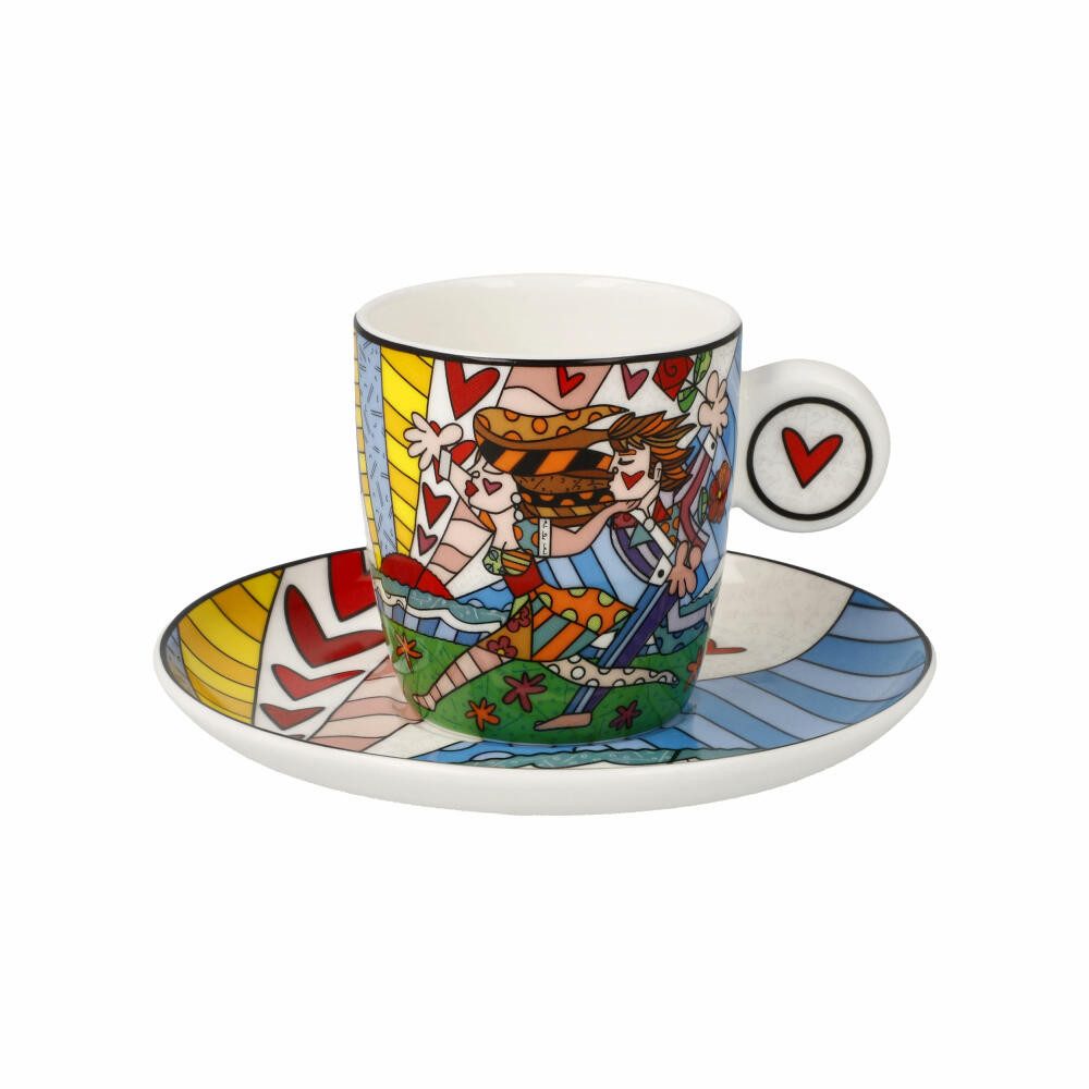 Goebel Espressotasse Romero Britto Falling, Fine Bone China