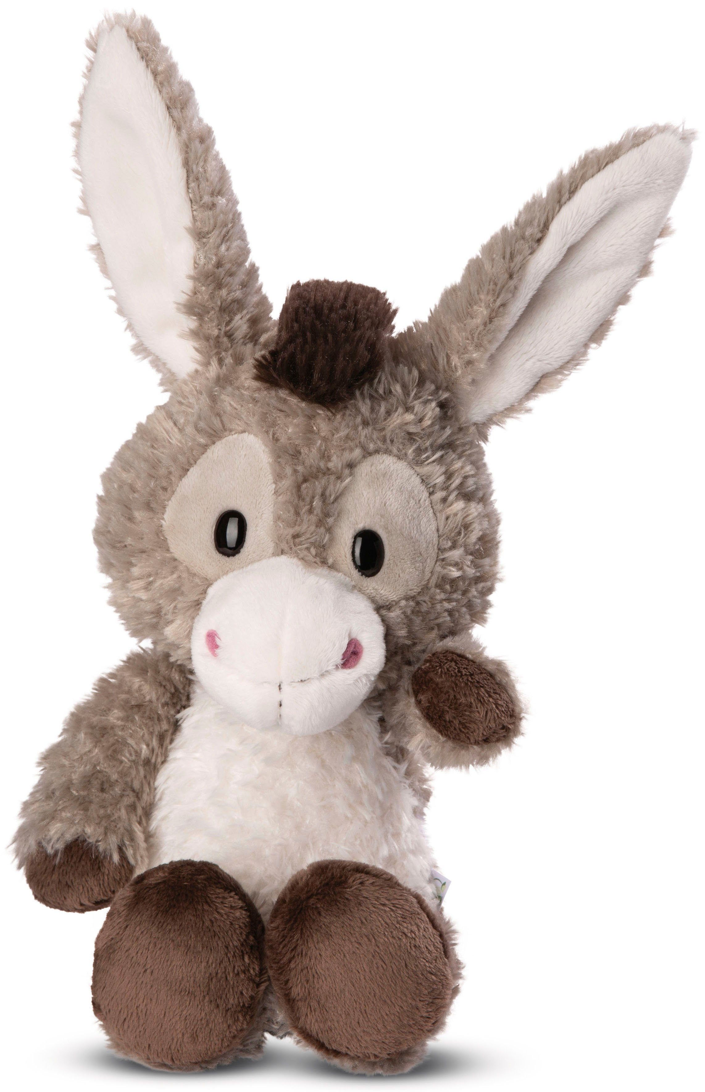 Nici Kuscheltier Farm Friends, Esel Donkeylee, 33 cm, enthält recyceltes Material (Global Recycled Standard)