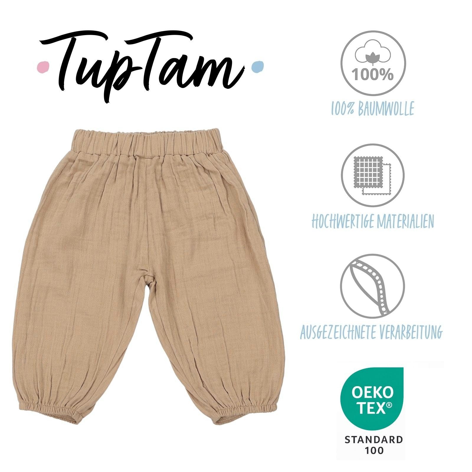 TupTam Sweathose TupTam Baby Unisex Musselin- Pumphose 3er Pack – Bild 2 von 5