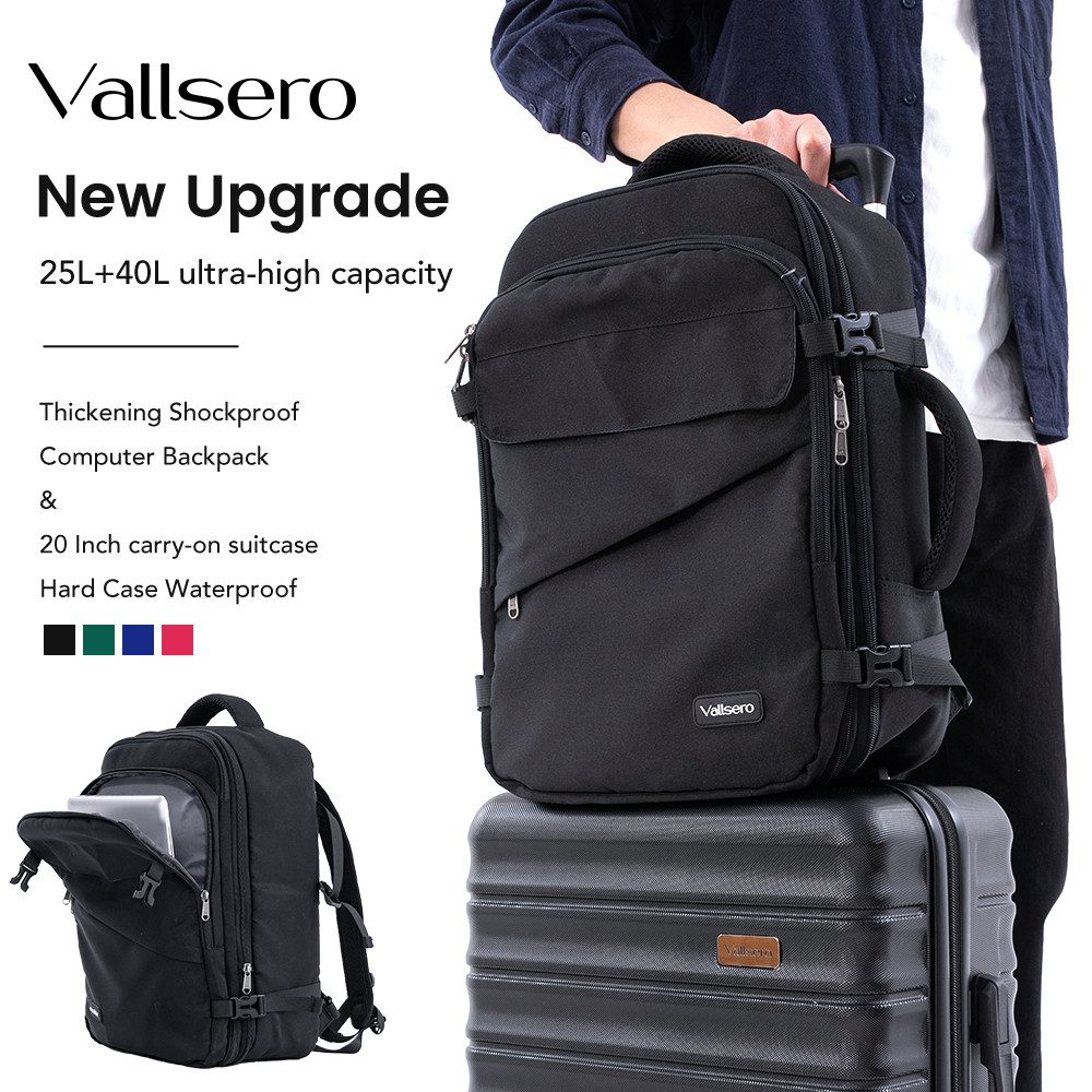 VALLSERO Koffer 16/20Zoll Hartschalen-Trolley 30/40L Hartschalenkoffer ABS günstig online kaufen