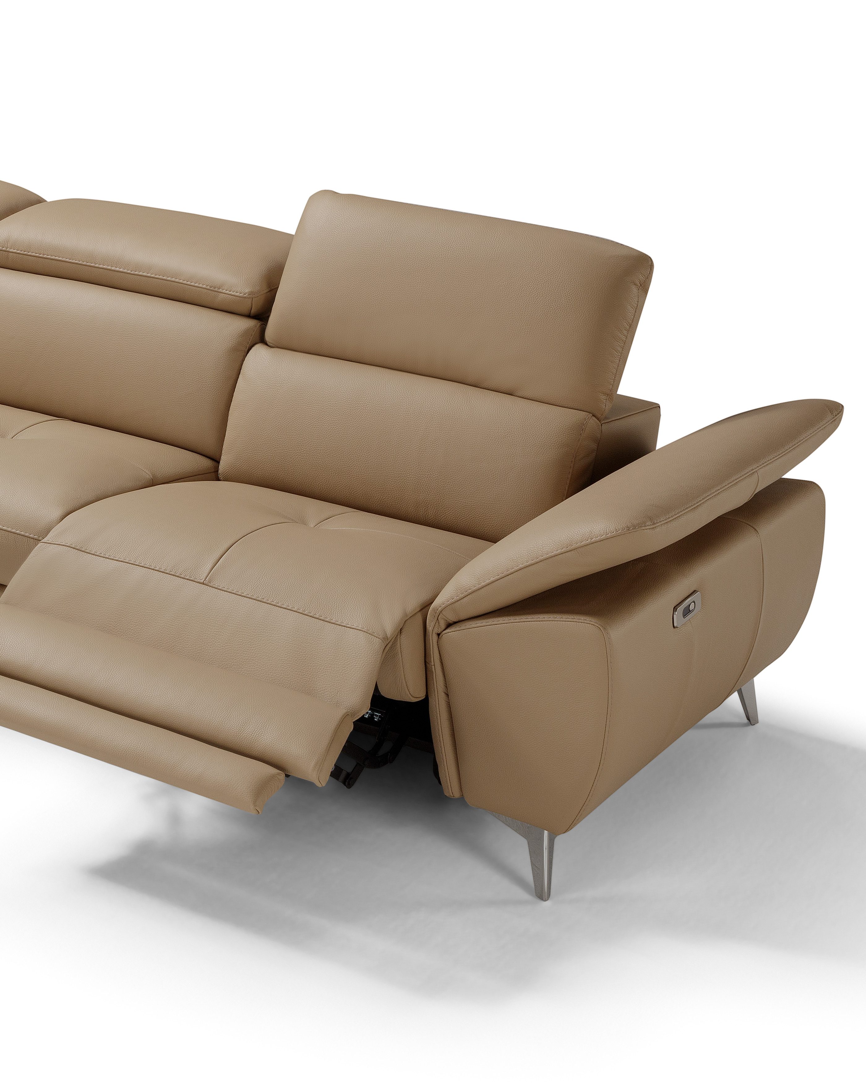 moebeloutlet.de Ecksofa Moebeloutlet.de–Italienisches Ledersofa mit Relaxfunktion Zürich, mit Relaxfunktion
